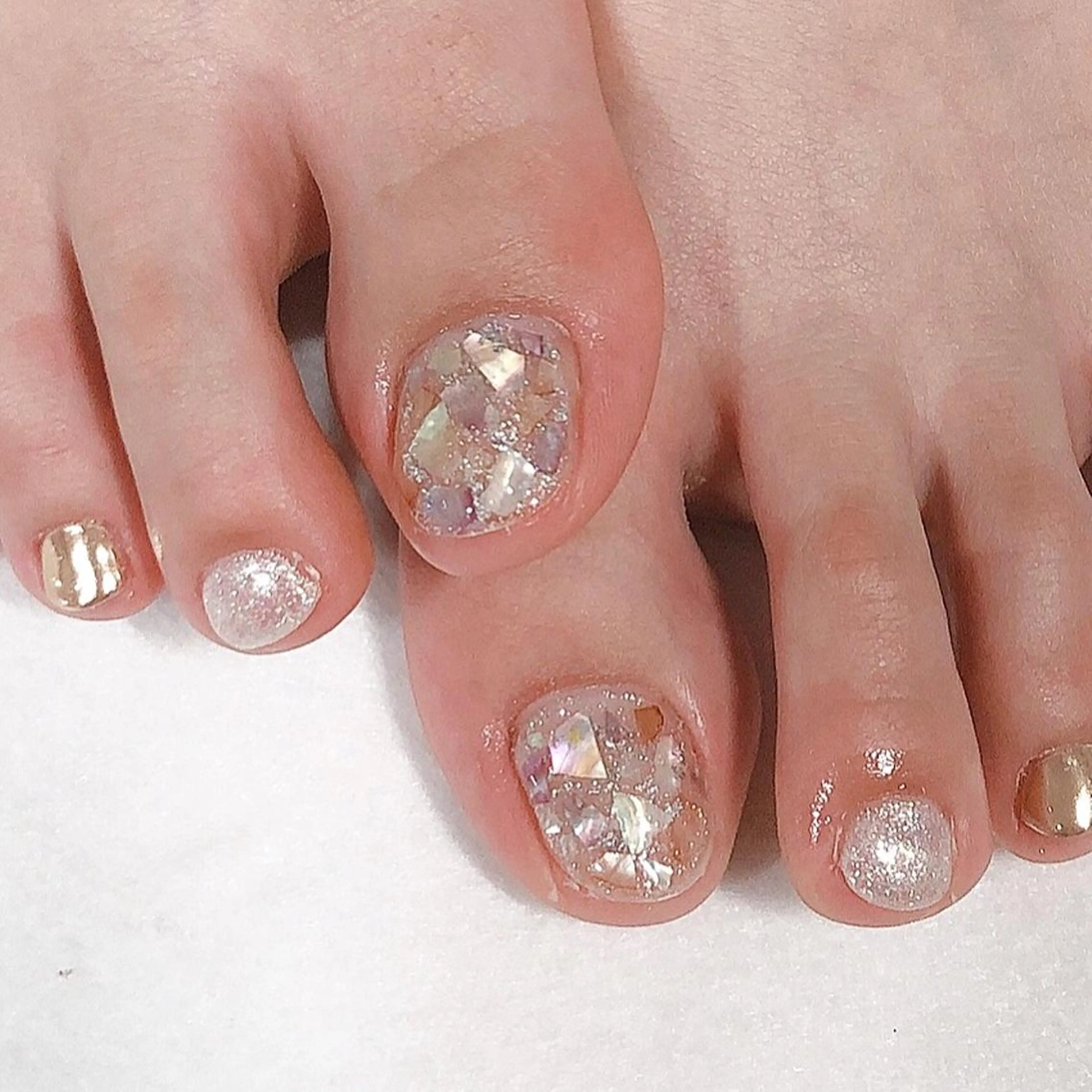 ネイル フットネイル ジェルネイル シンプルネイル 東 千夏のネイルデザイン