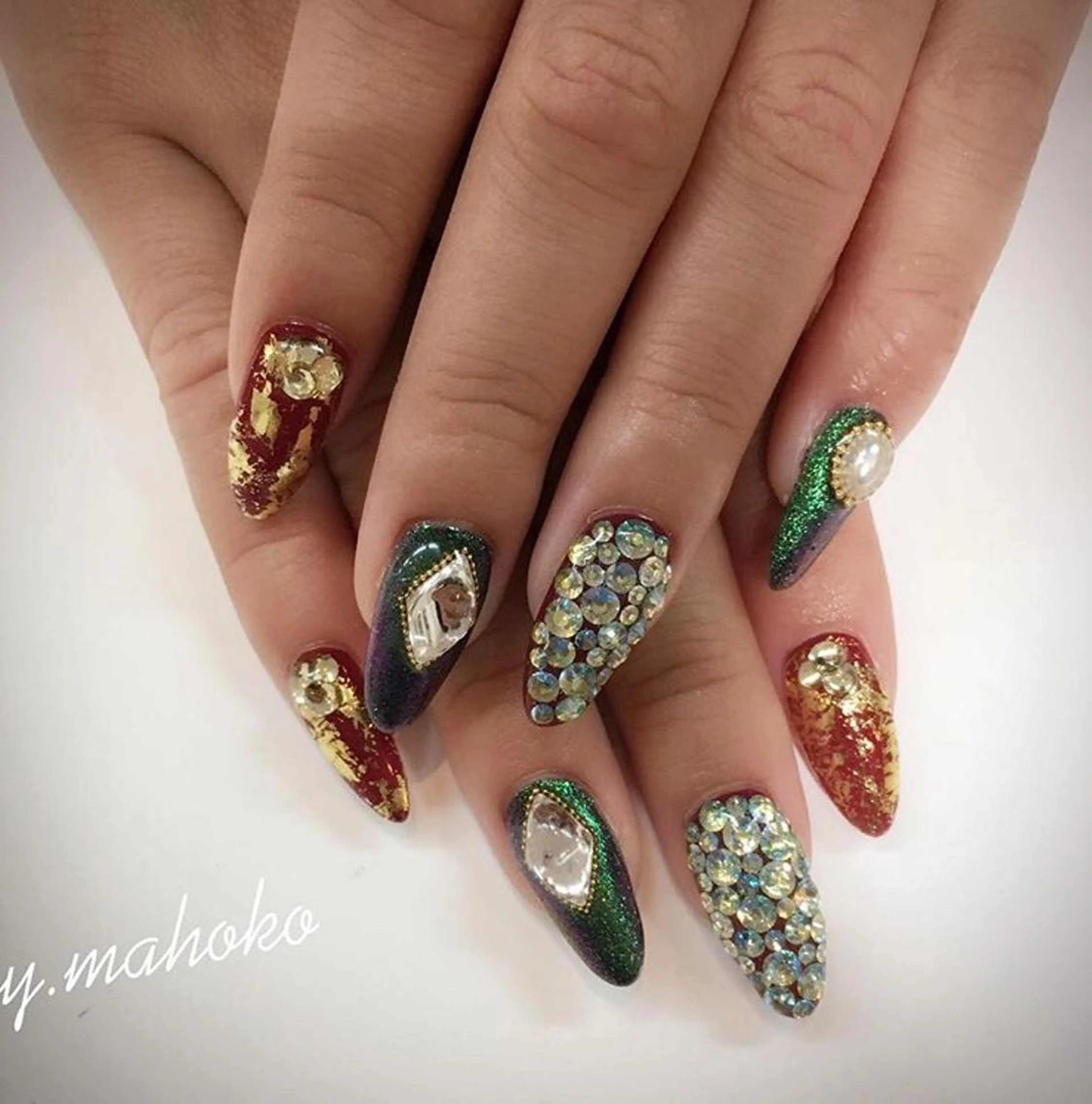 ネイル She nail studio 原宿所属・パラジェル有/ スカルプ/mahoのネイルデザイン