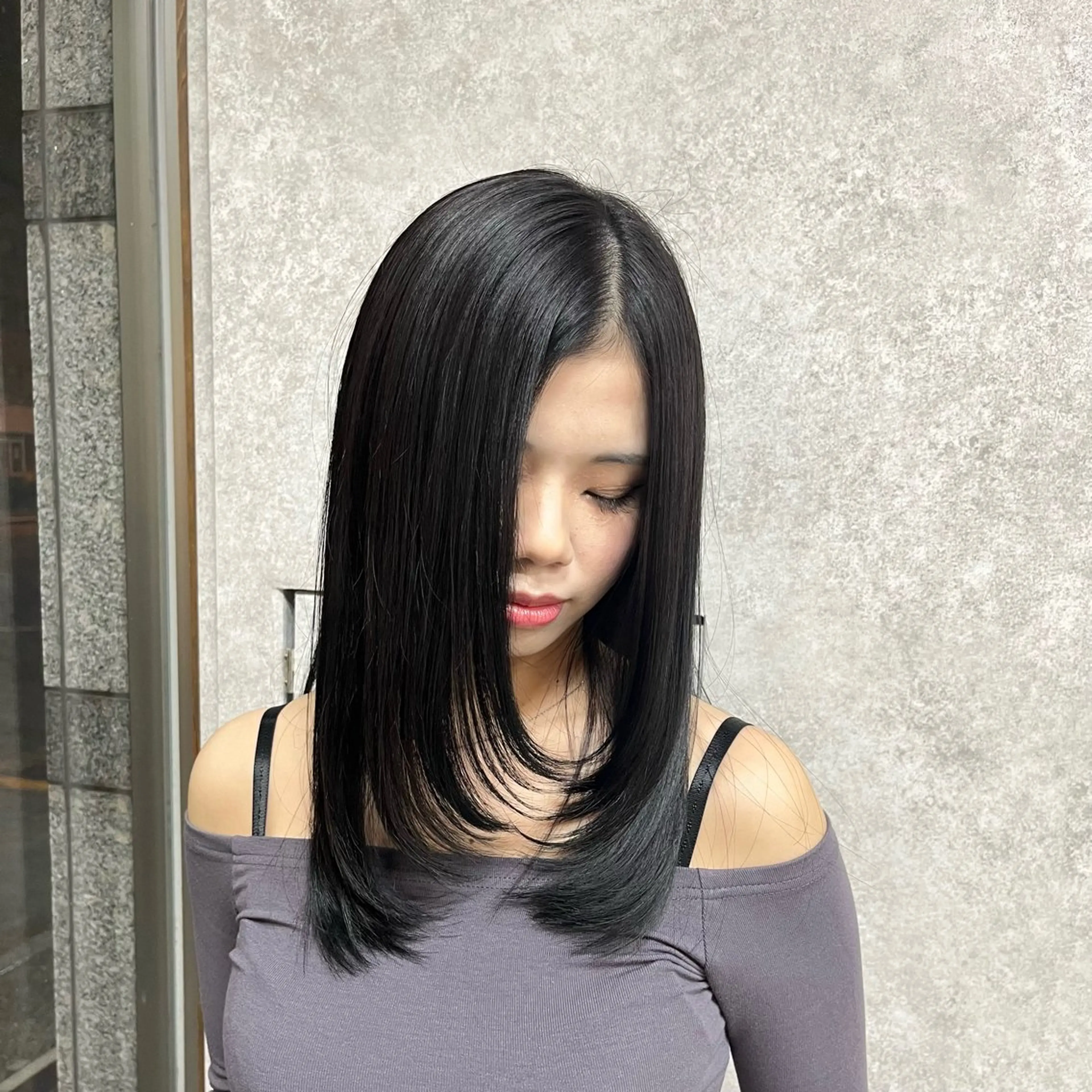 セミロング カラー SHUN 🫧透明感カラー🫧のヘアスタイル