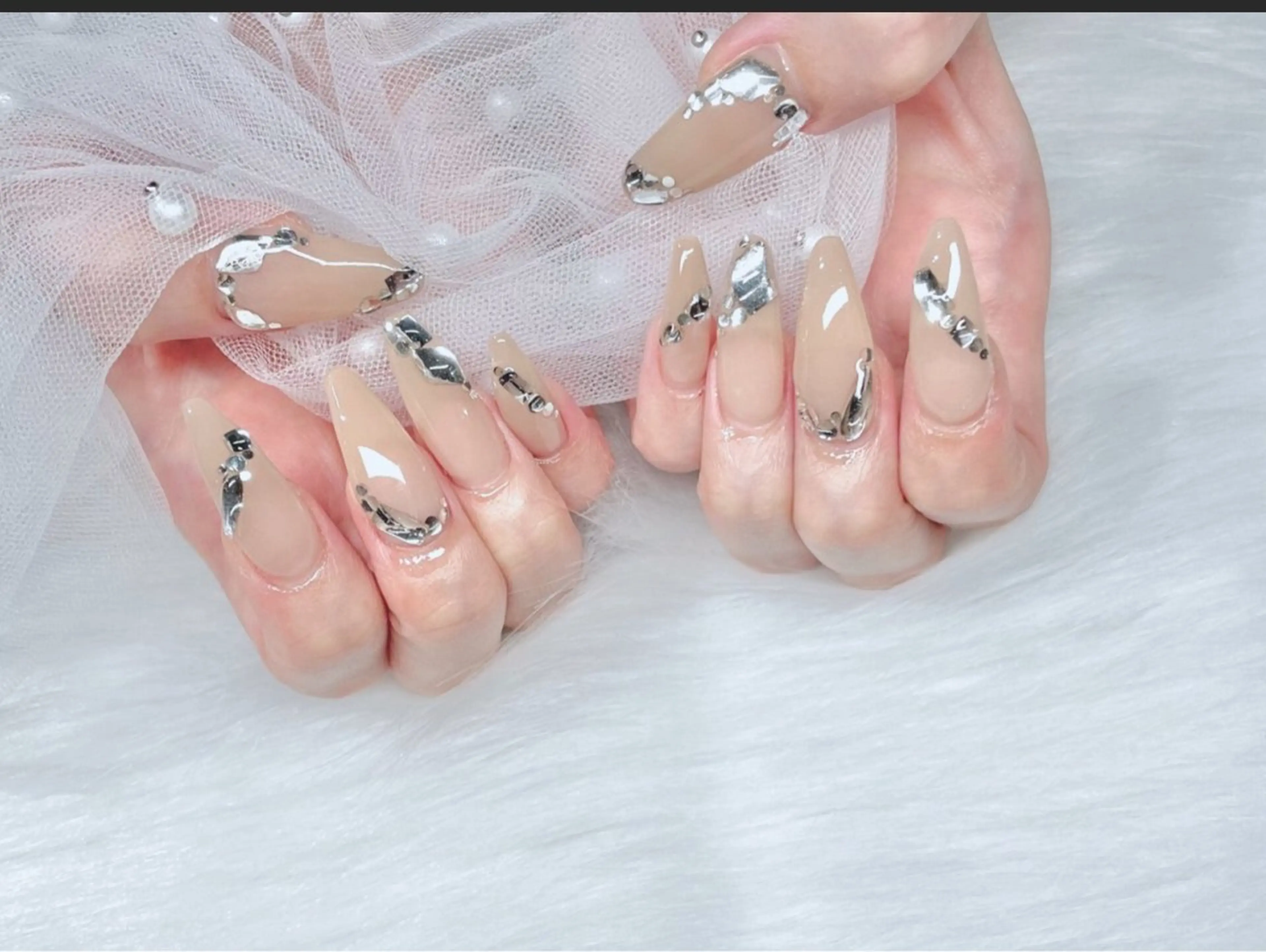 ネイル ETERNA Nail 銀座店【パラジェル/フィルイン/チップ長さだし/マグネット/ニュアンス】所属・ア カリのネイルデザイン