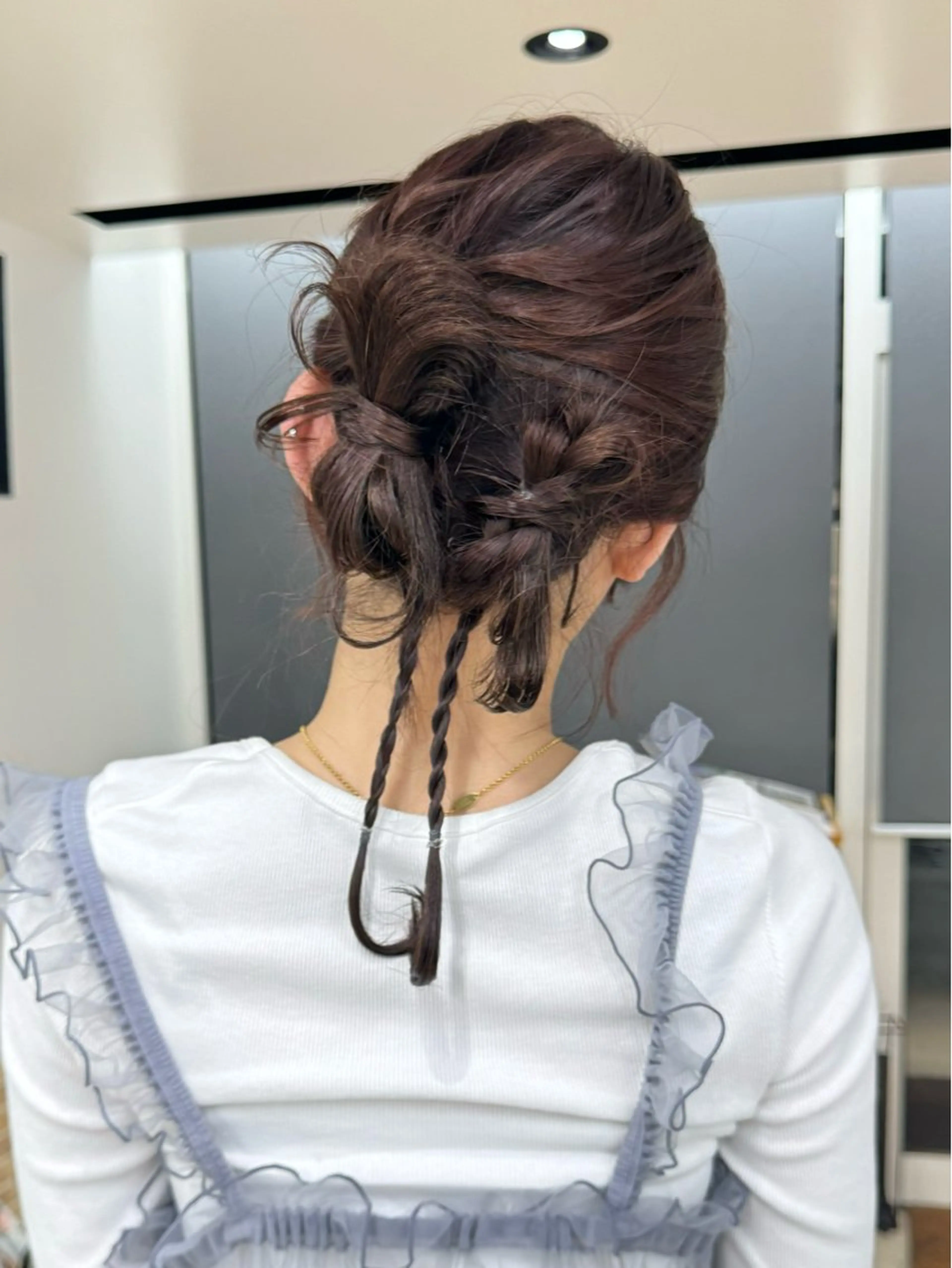 セミロング ヘアアレンジ 似合わせカラー 🪞🎀✨️hinaのヘアスタイル