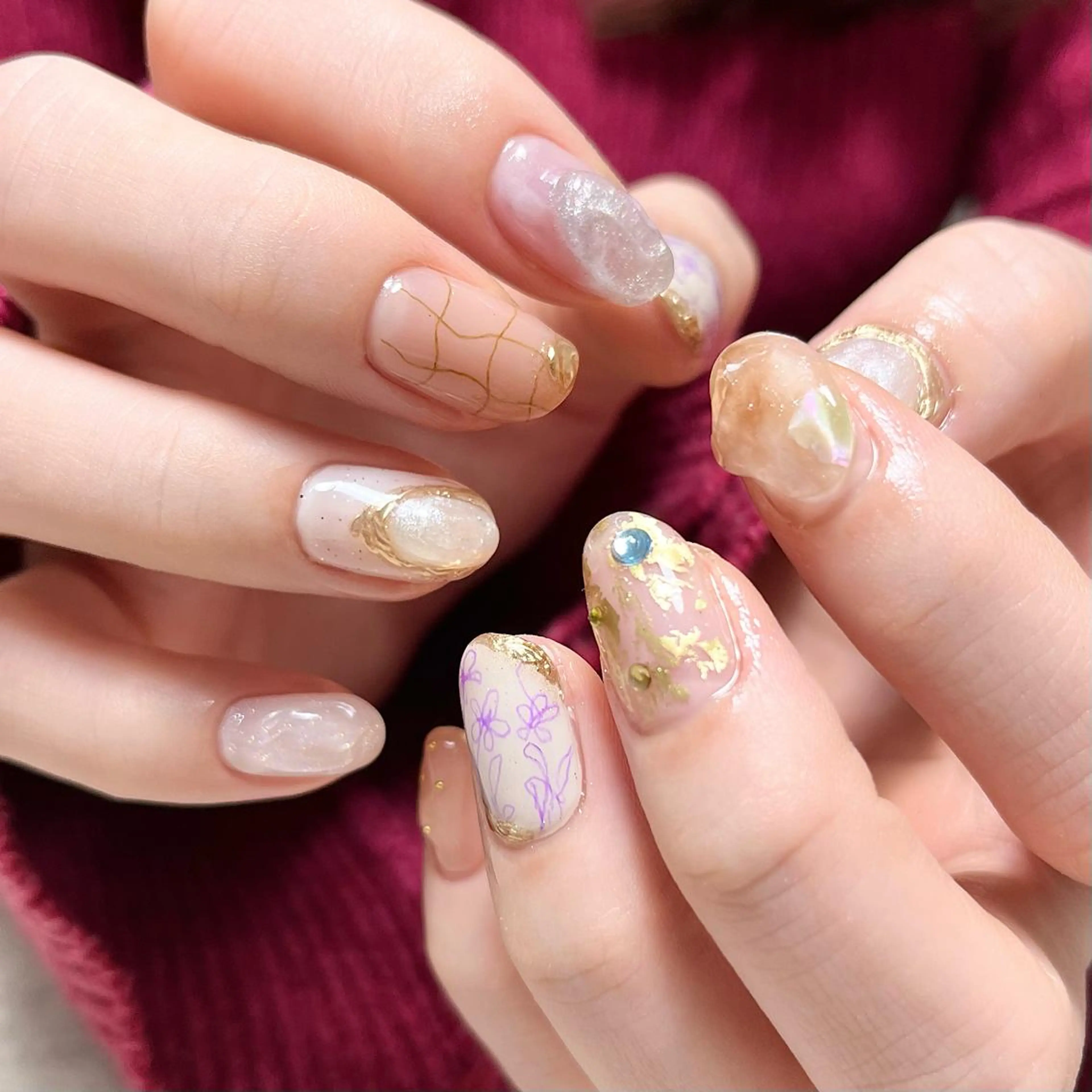 ネイル 持ち込み ハンドネイル nail salon O (en)所属・vegh. nail／阿波座のネイルデザイン