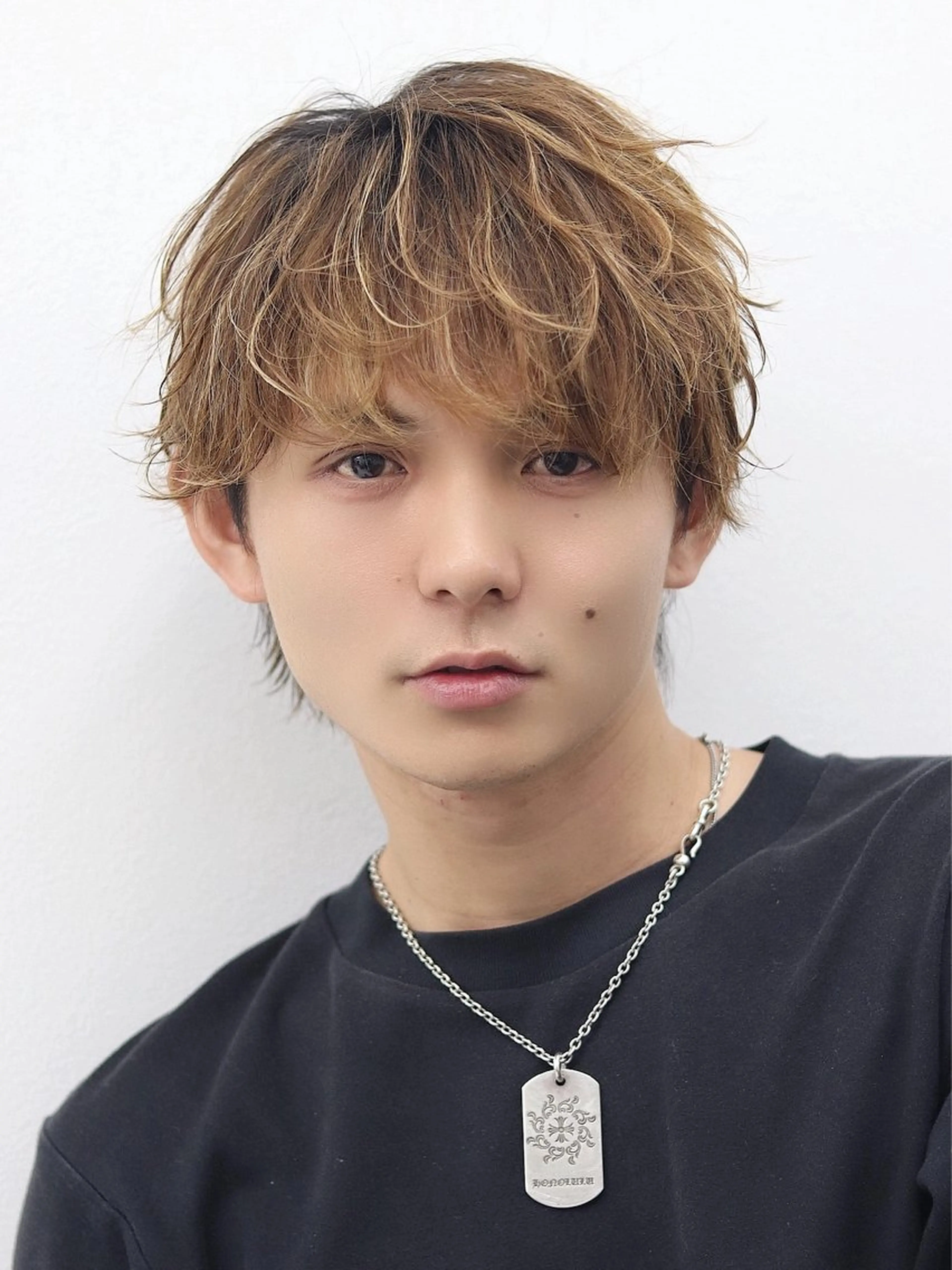 ミディアム メンズ カット 韓国/顔周り/透明感 /レイヤー/ひなたのヘアスタイル