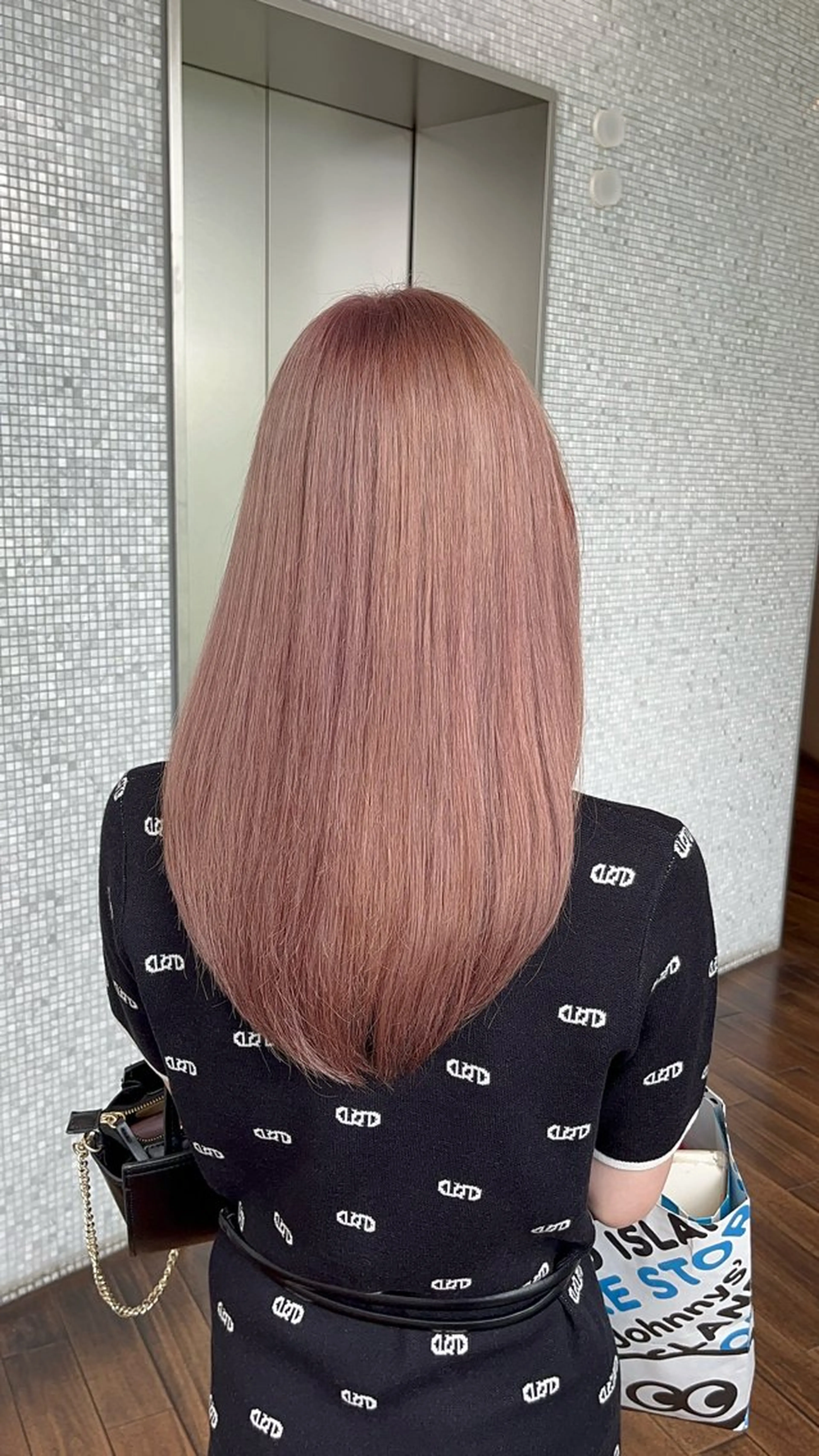 カラー ベージュカラー ピンクカラー ピンクベージュ ヘアカラー 地毛風ストレート/ ケアカラー/セキネのヘアスタイル