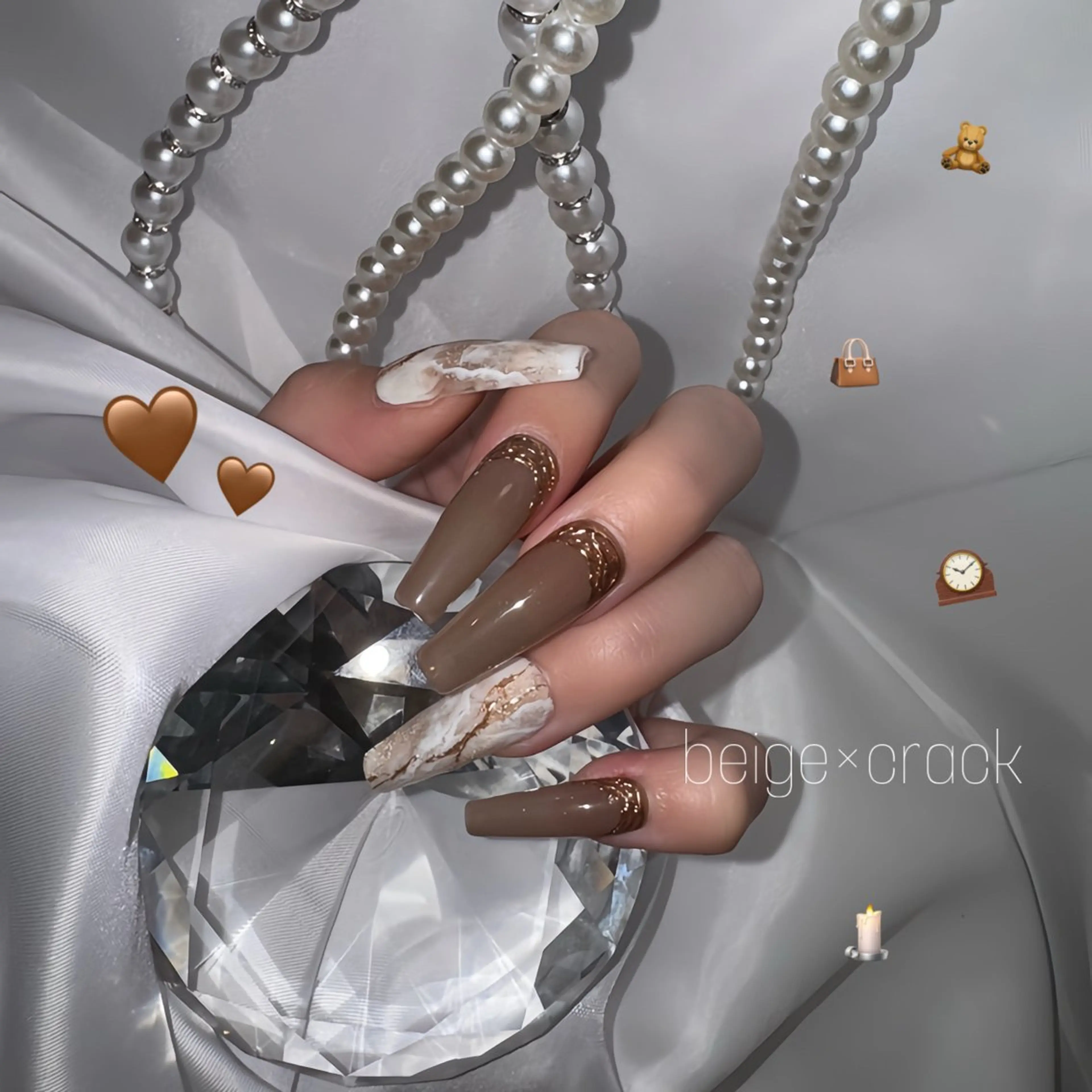 ネイル 大理石ネイル(マーブル) ワンカラーネイル 💎スカルプ💎 Velda(ベルダ)のネイルデザイン