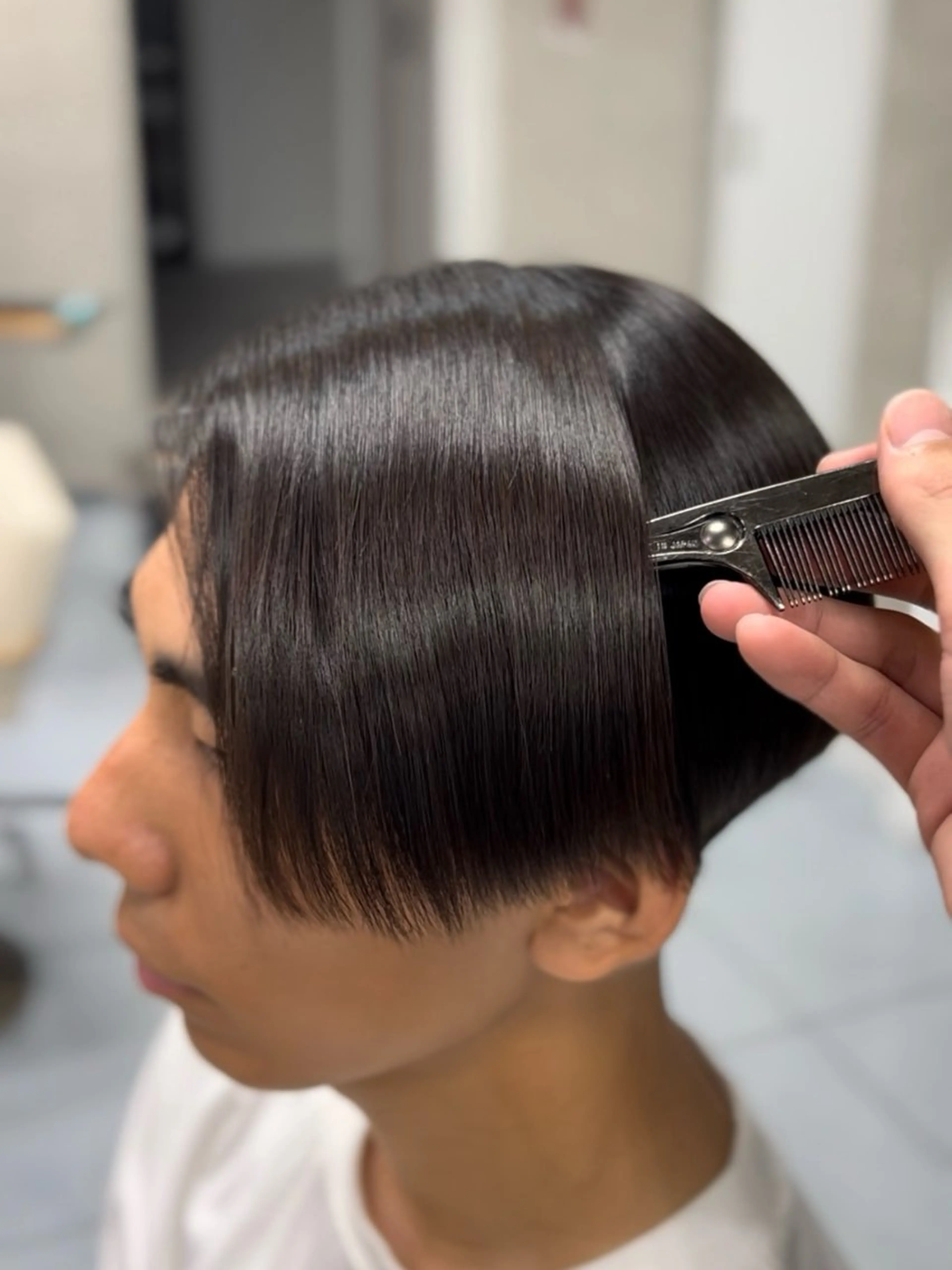 セミロング パーマ メンズ くせ毛 縮毛矯正 🔮メンズ縮毛矯正 毛流れパーマ💎竹永のヘアスタイル