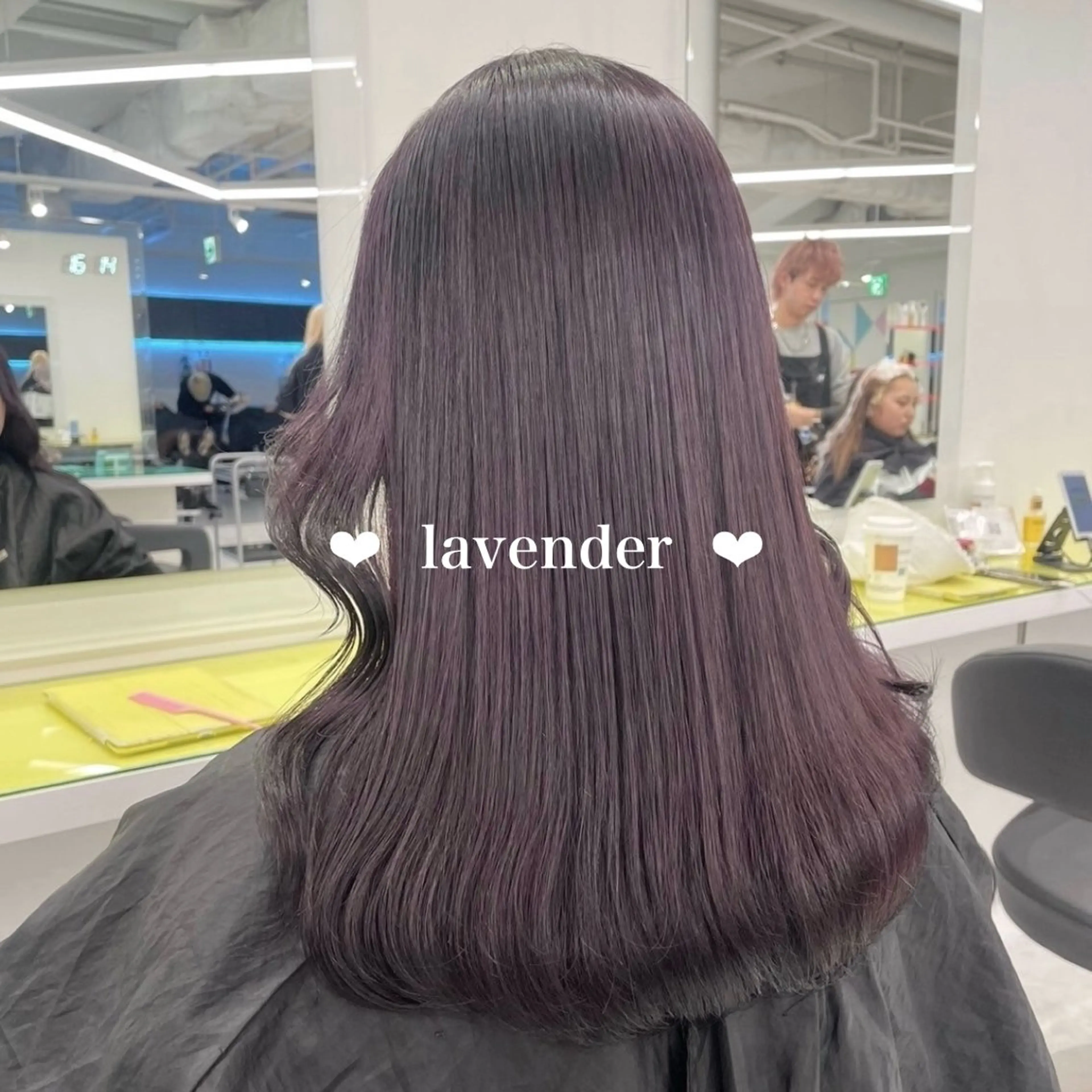 セミロング カラー モテ艶韓国ヘア 🤍りんのヘアスタイル