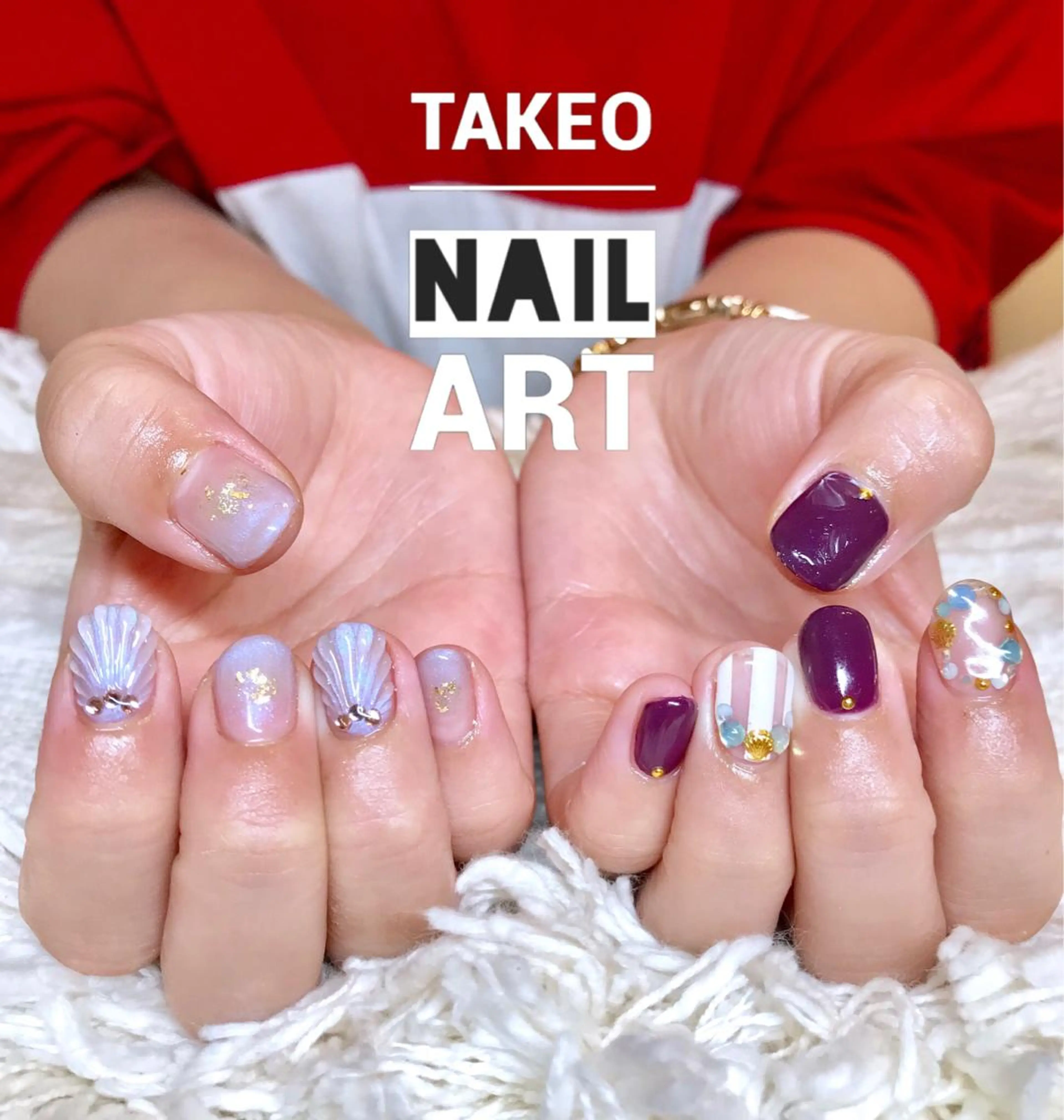 ショート ネイル ハンドネイル ハンドケア nail&eye Aoのマツエク・マツパデザイン