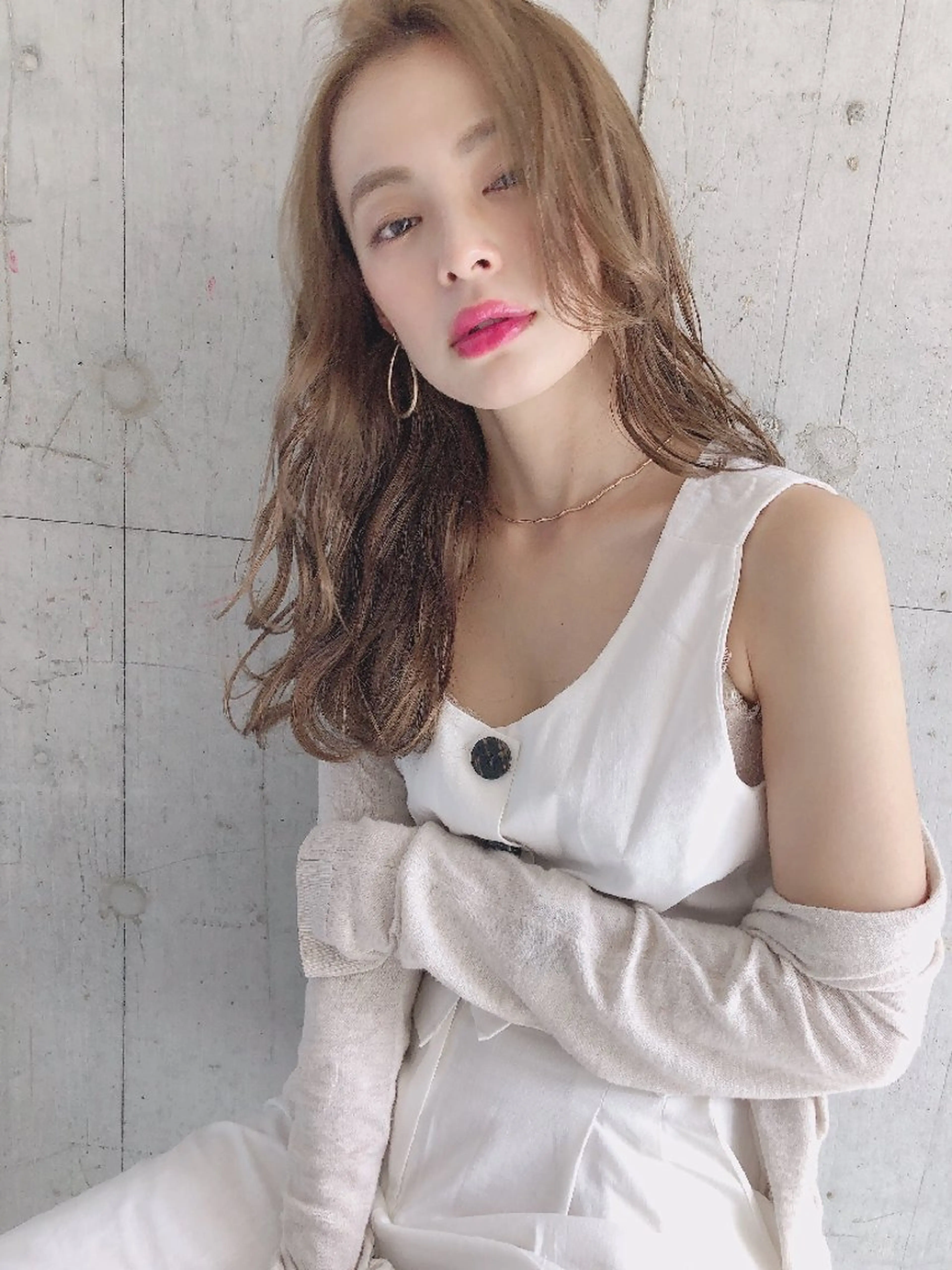 セミロング サロウィン銀座ray店所属・シノヅカ ケンゾーのヘアスタイル