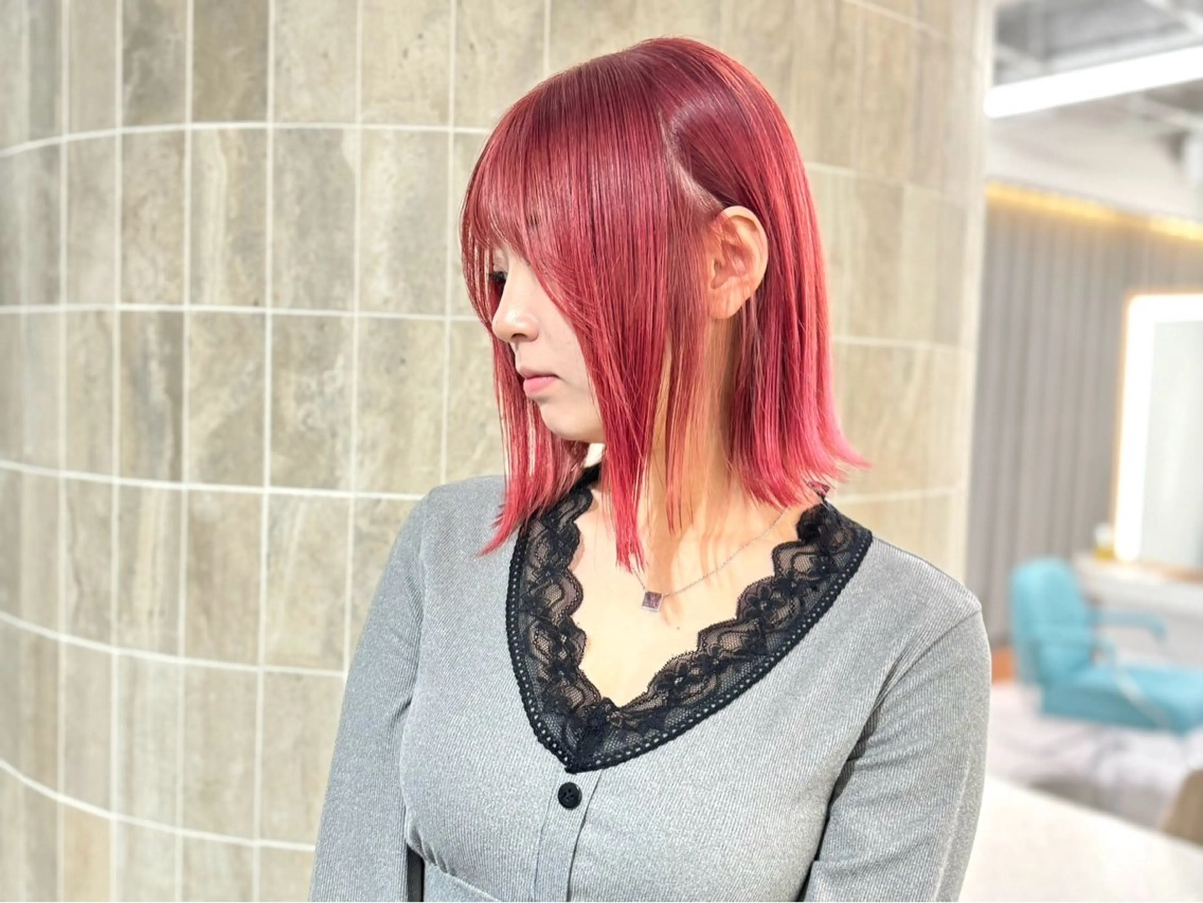 ミディアム ボブ 田邊 琳のヘアスタイル