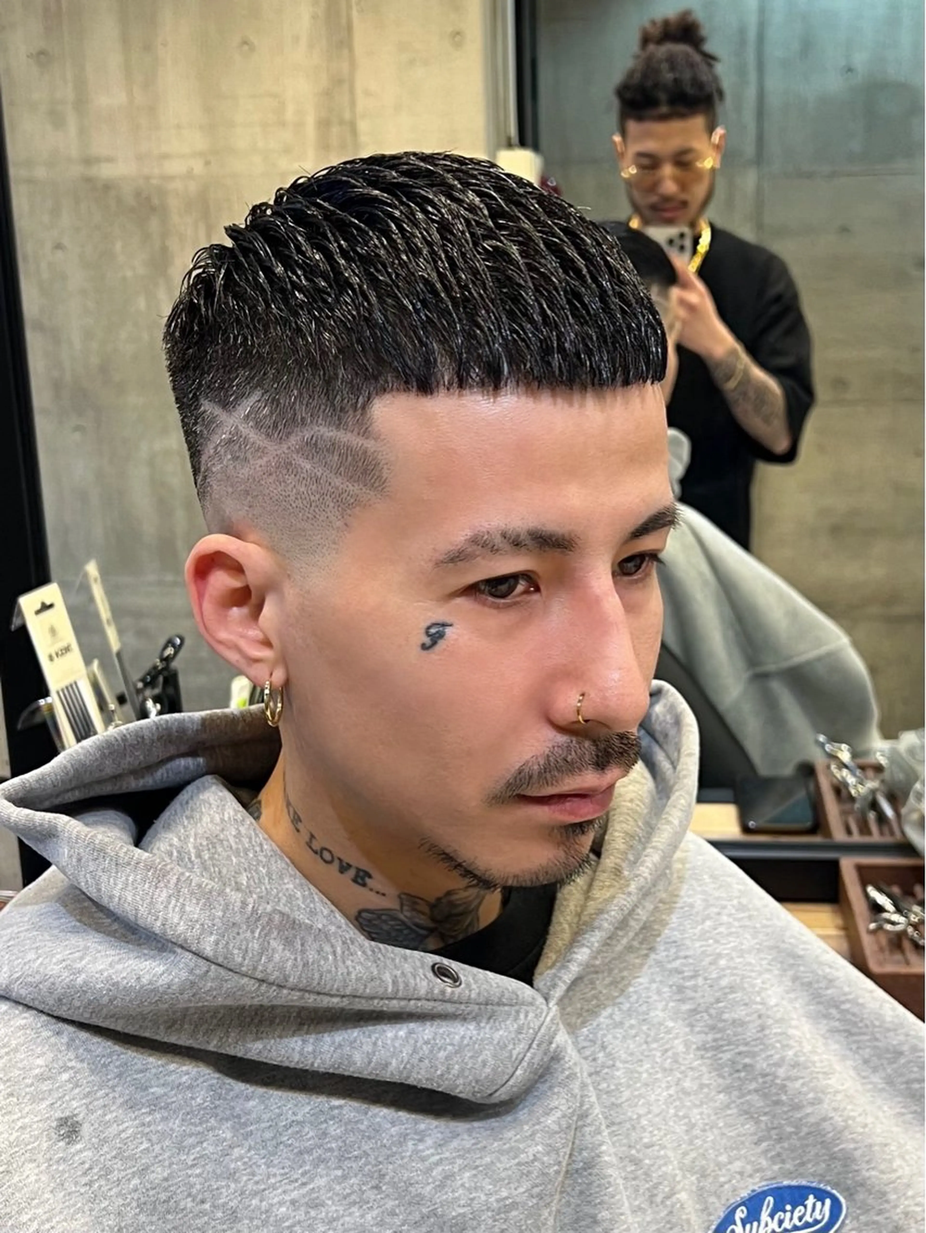 ショート メンズ カット BINGO HAIR WORKS 【ビンゴヘアワークス】所属・🎱メンズフェード 特化HYOGA🎱のヘアスタイル