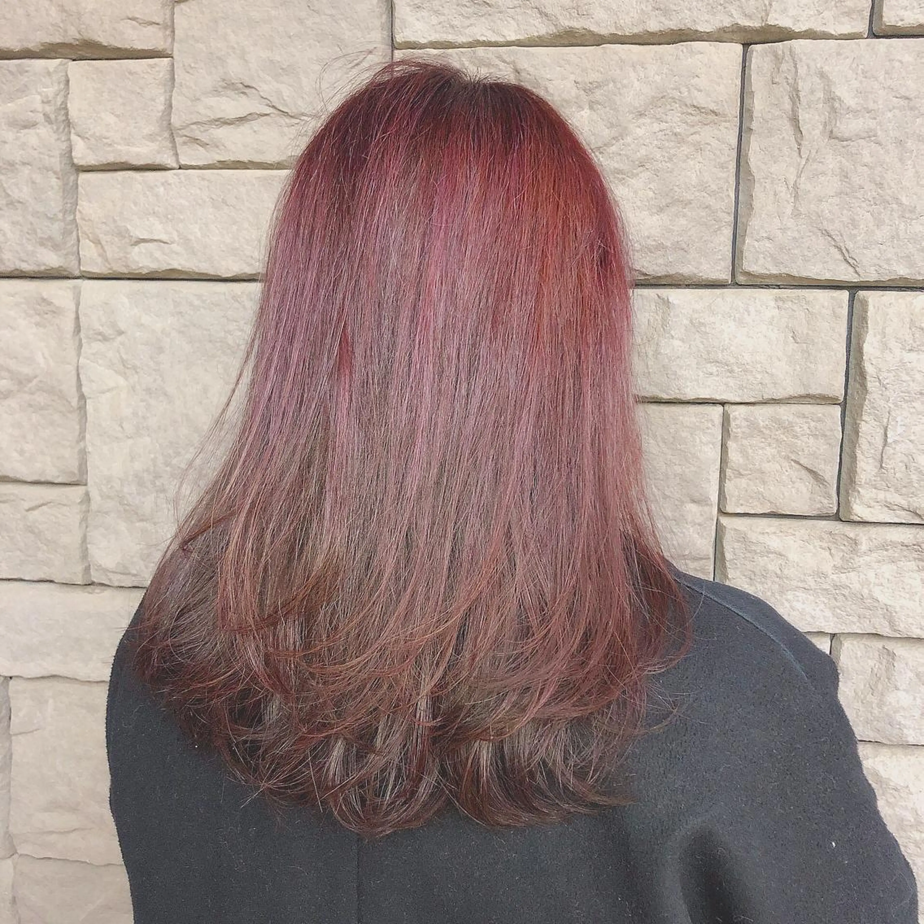 セミロング カラー 店長/mao/ 前髪/顔周りカットのヘアスタイル