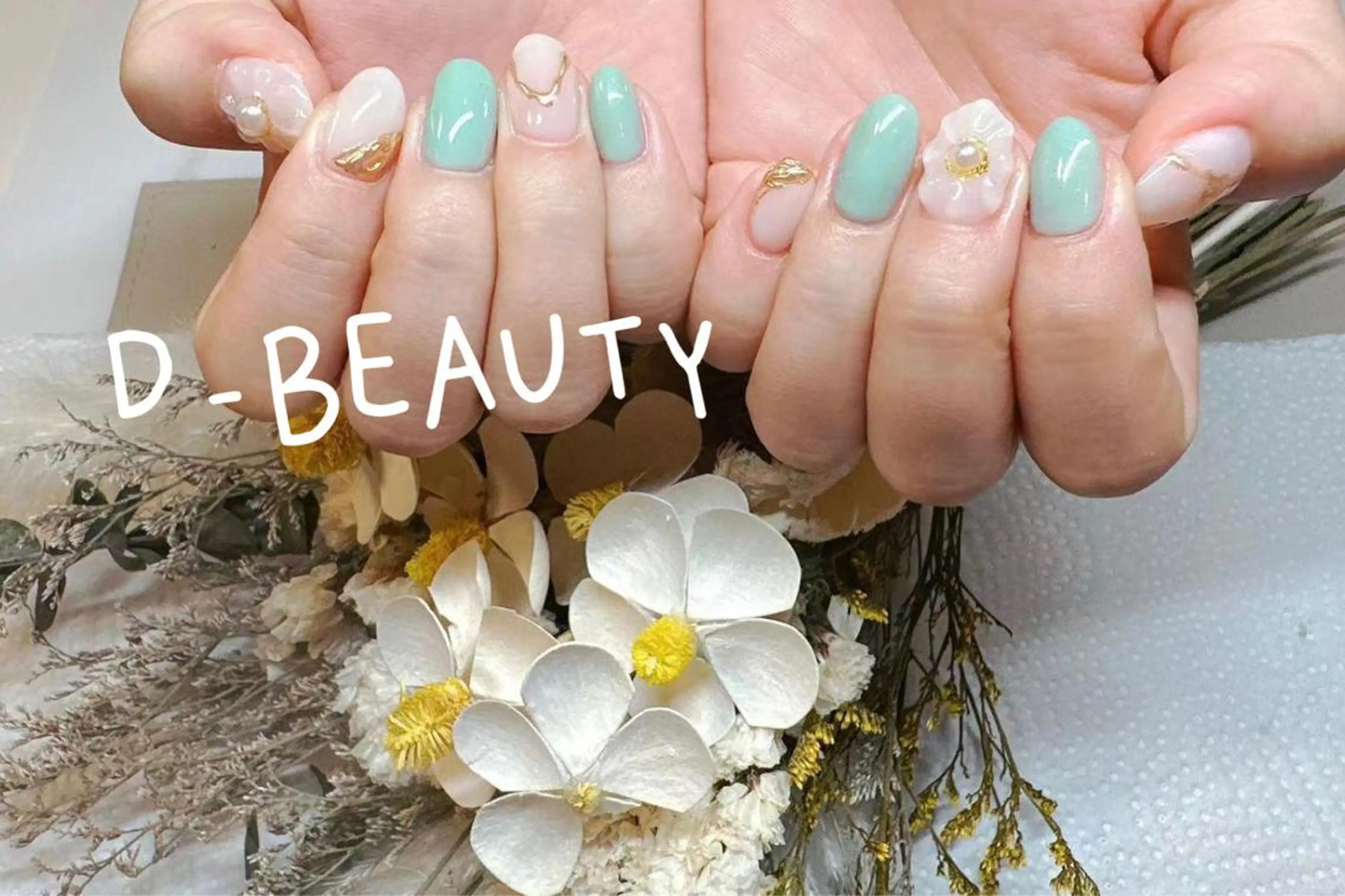 ネイル アートネイル ジェルネイル キラキラネイル スカルプネイル 春ネイル ハンドネイル D-BEAUTY Nailsalonのネイルデザイン