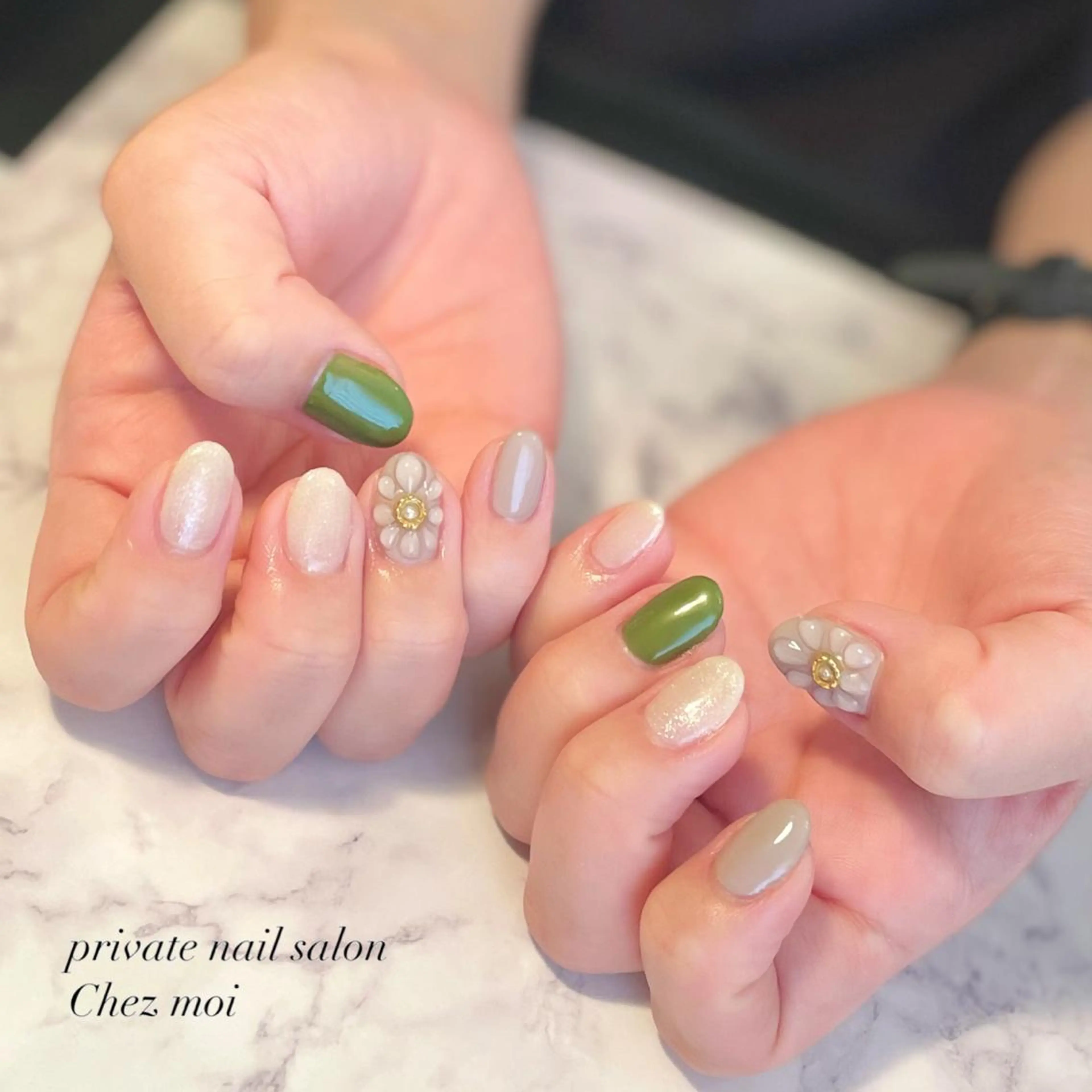 ネイル フラワーネイル ぷっくりネイル KOMINE TOMOKOのネイルデザイン