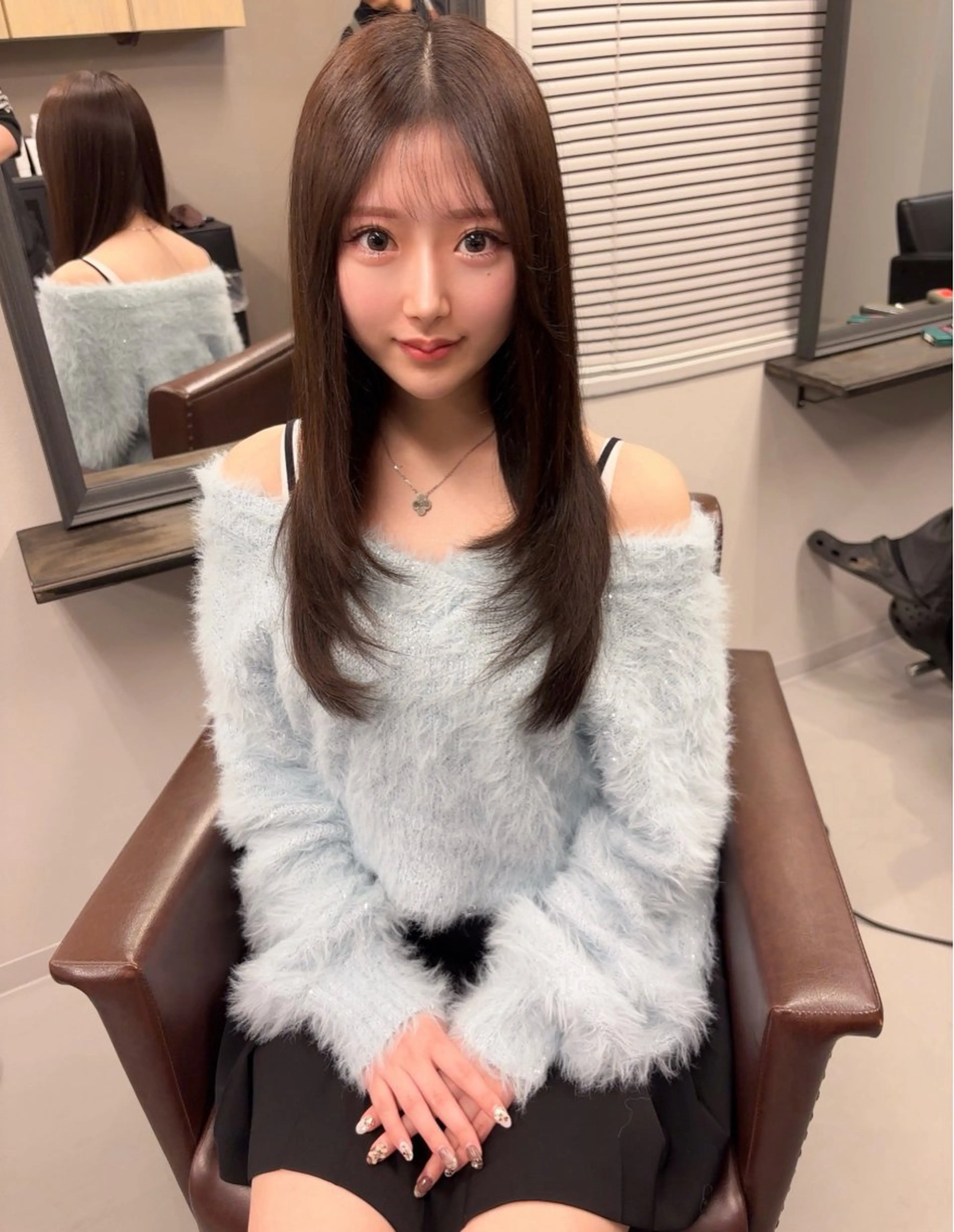 ロング カット ヘアカラー 縮毛矯正 トリートメント XYZ所属・縮毛矯正/髪質改善 韓国風/MIKIYAのヘアスタイル