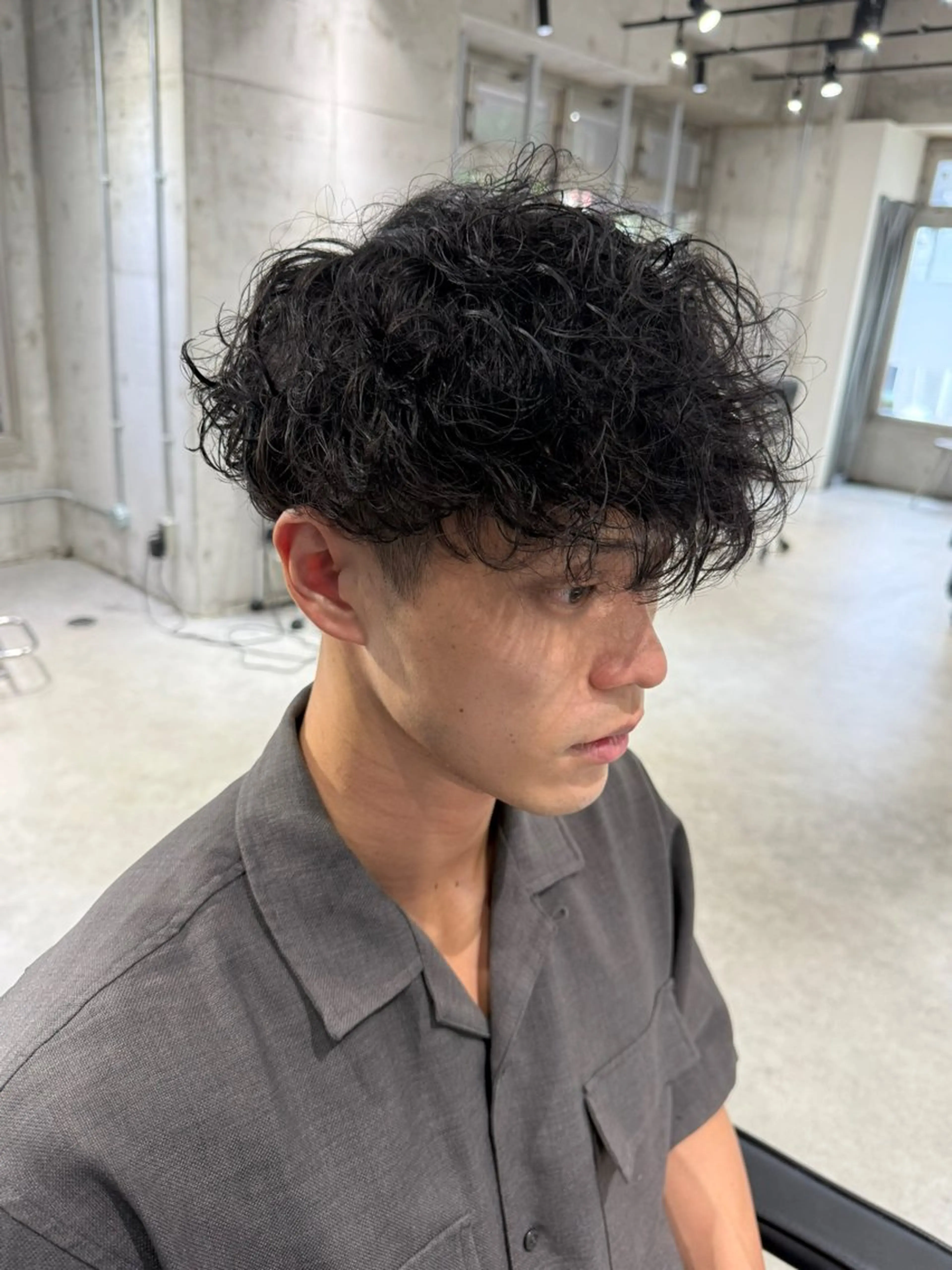 メンズ スペインカール カット MEN’SsalonHYPE所属・メンズカット/布施/ 秋山　涼のヘアスタイル