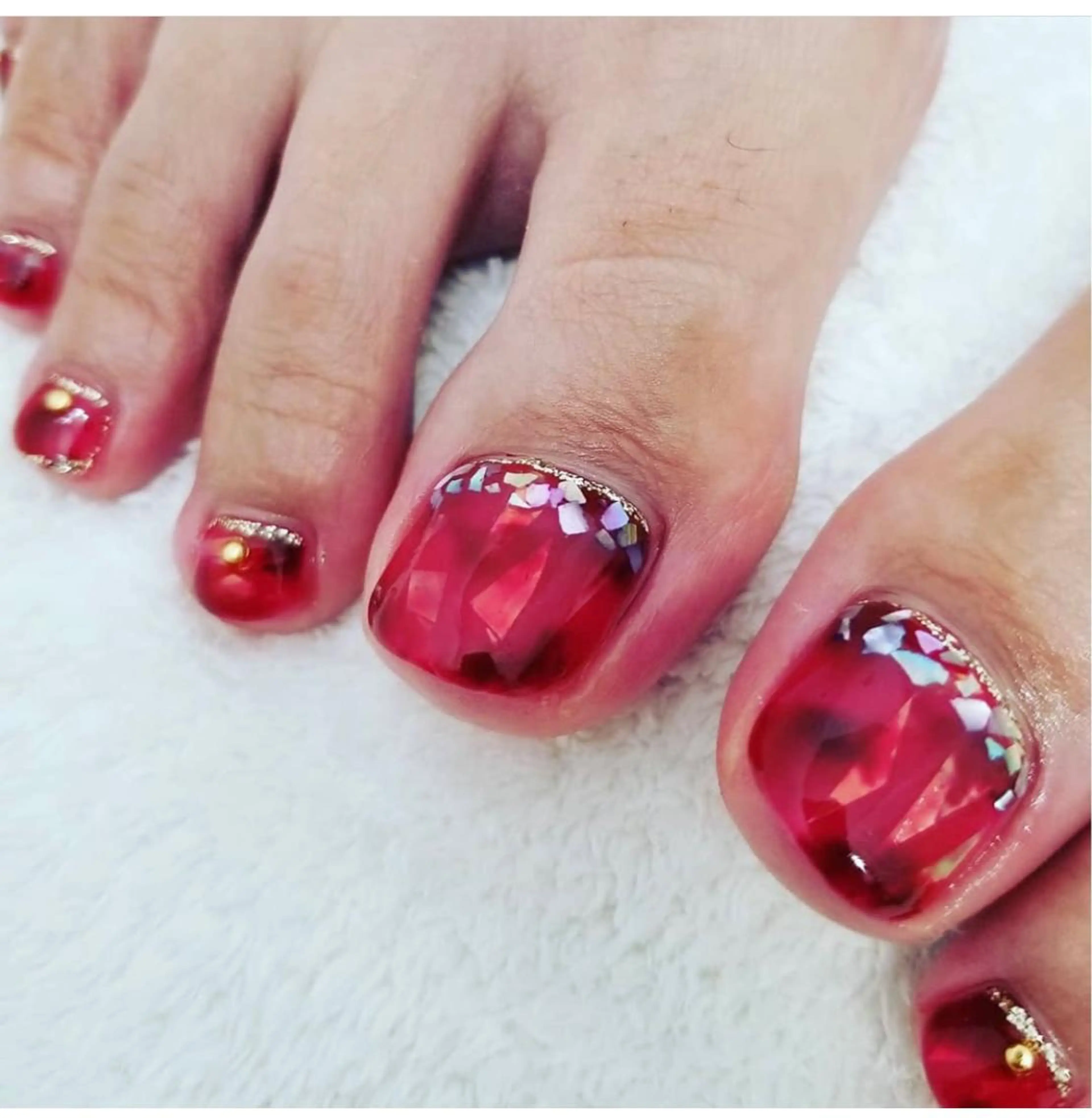 ネイル フットネイル Chérinail 爪のお手入れのネイルデザイン