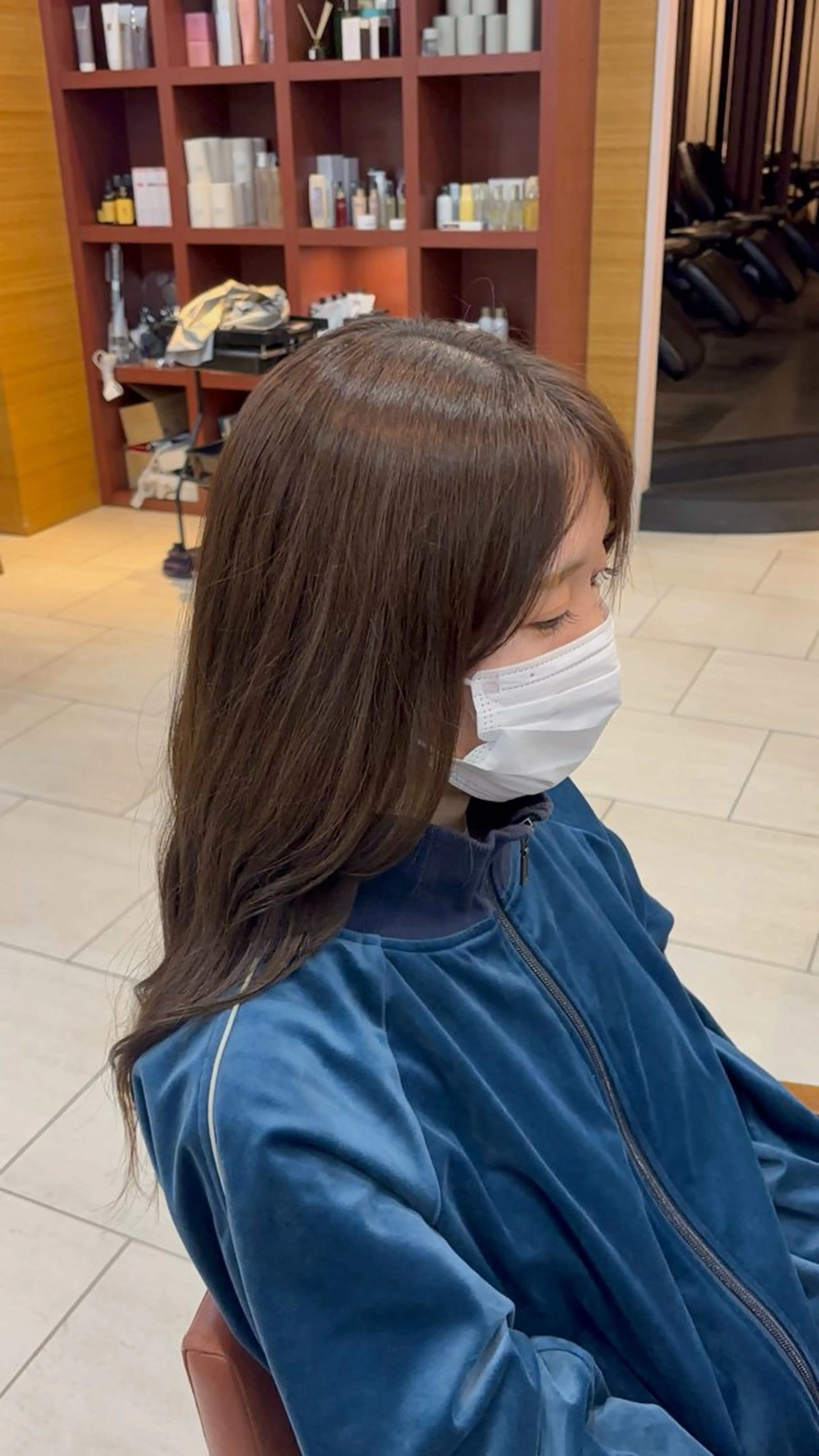 セミロング 透明感カラー🤎/ ツヤカラー/さくらのヘアスタイル