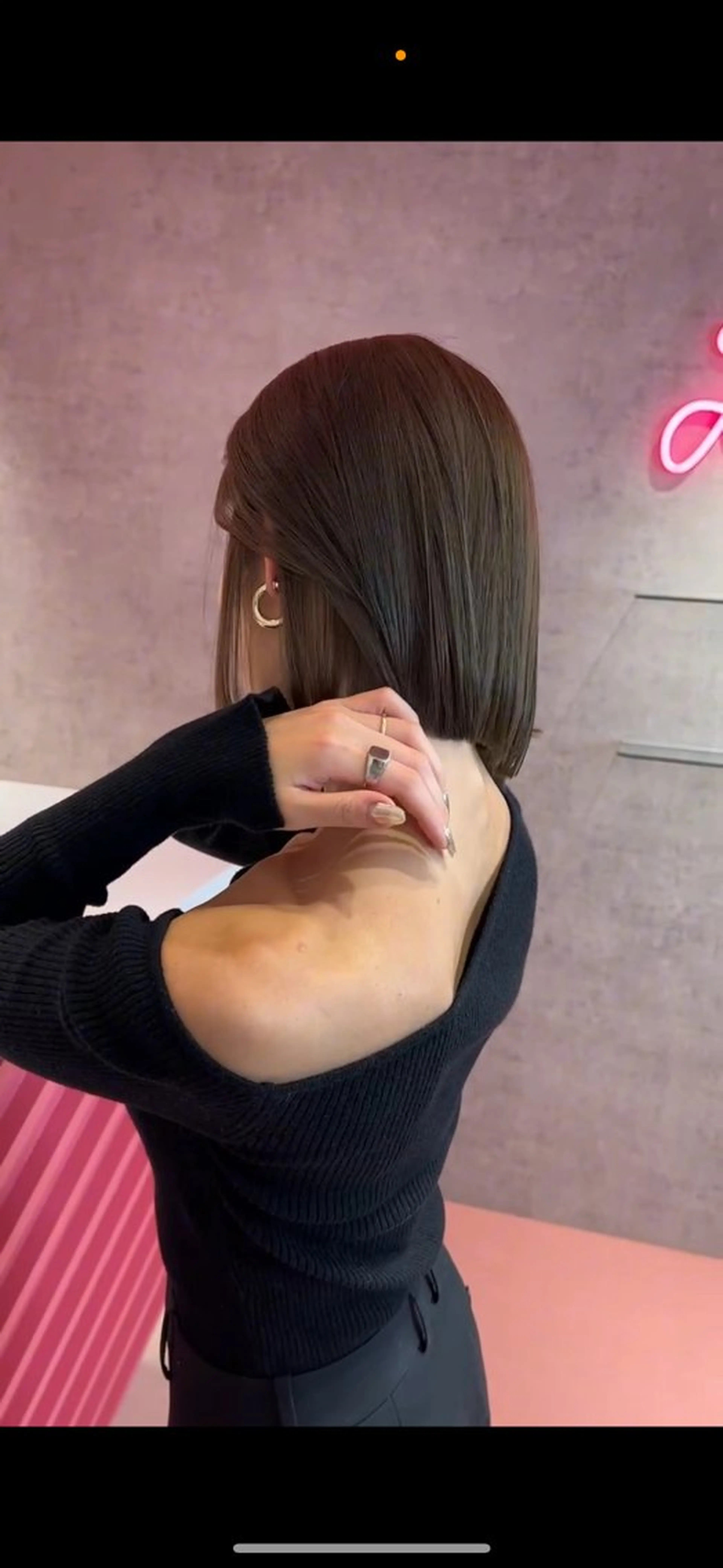 ショート カラー カット ヘアカラー トリートメント 莉乃/縮毛矯正/髪質 改善/艶カラーのヘアスタイル