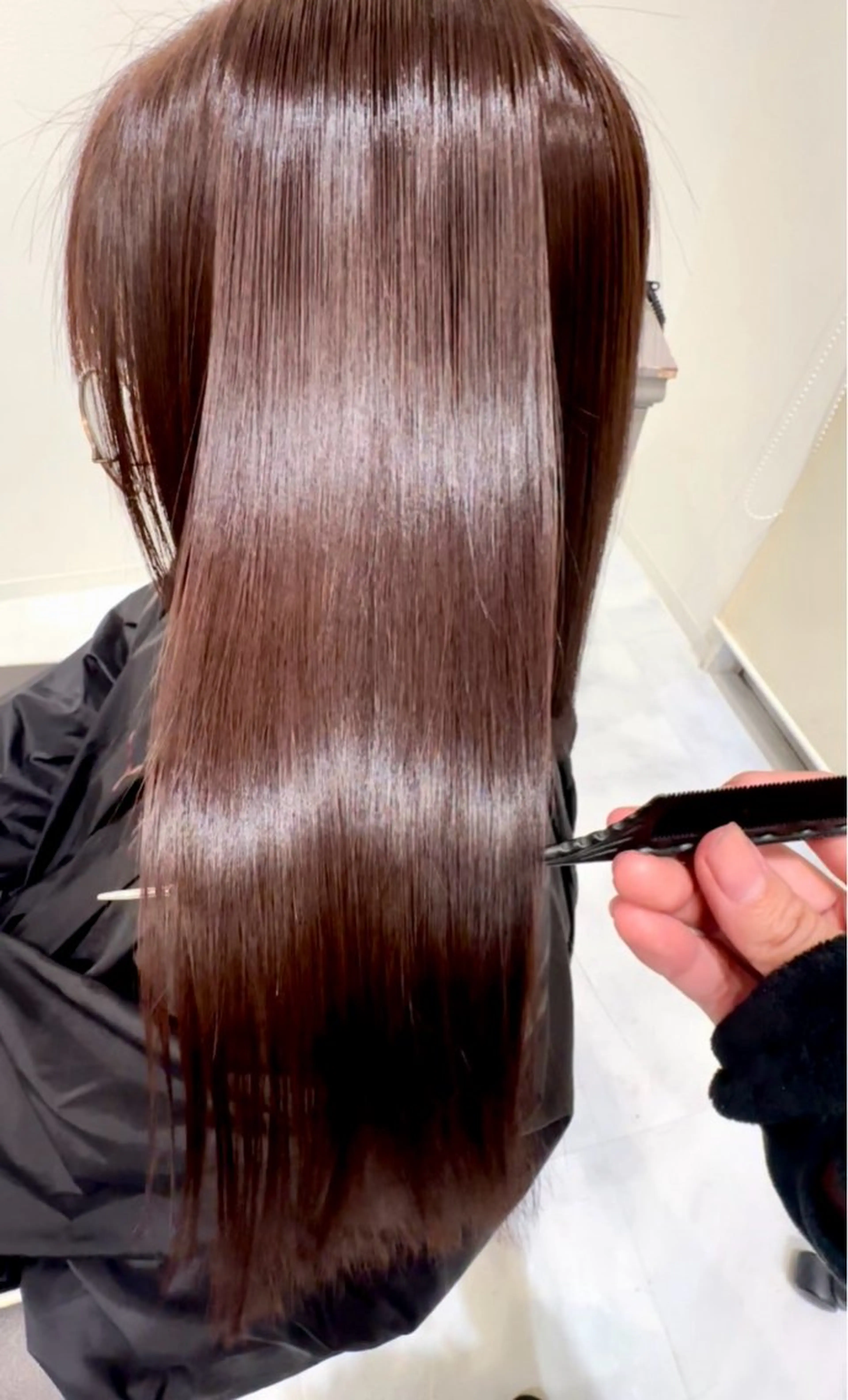 ロング カラー カット ヘアカラー トリートメント 💘韓国カラー💘 クルミのヘアスタイル