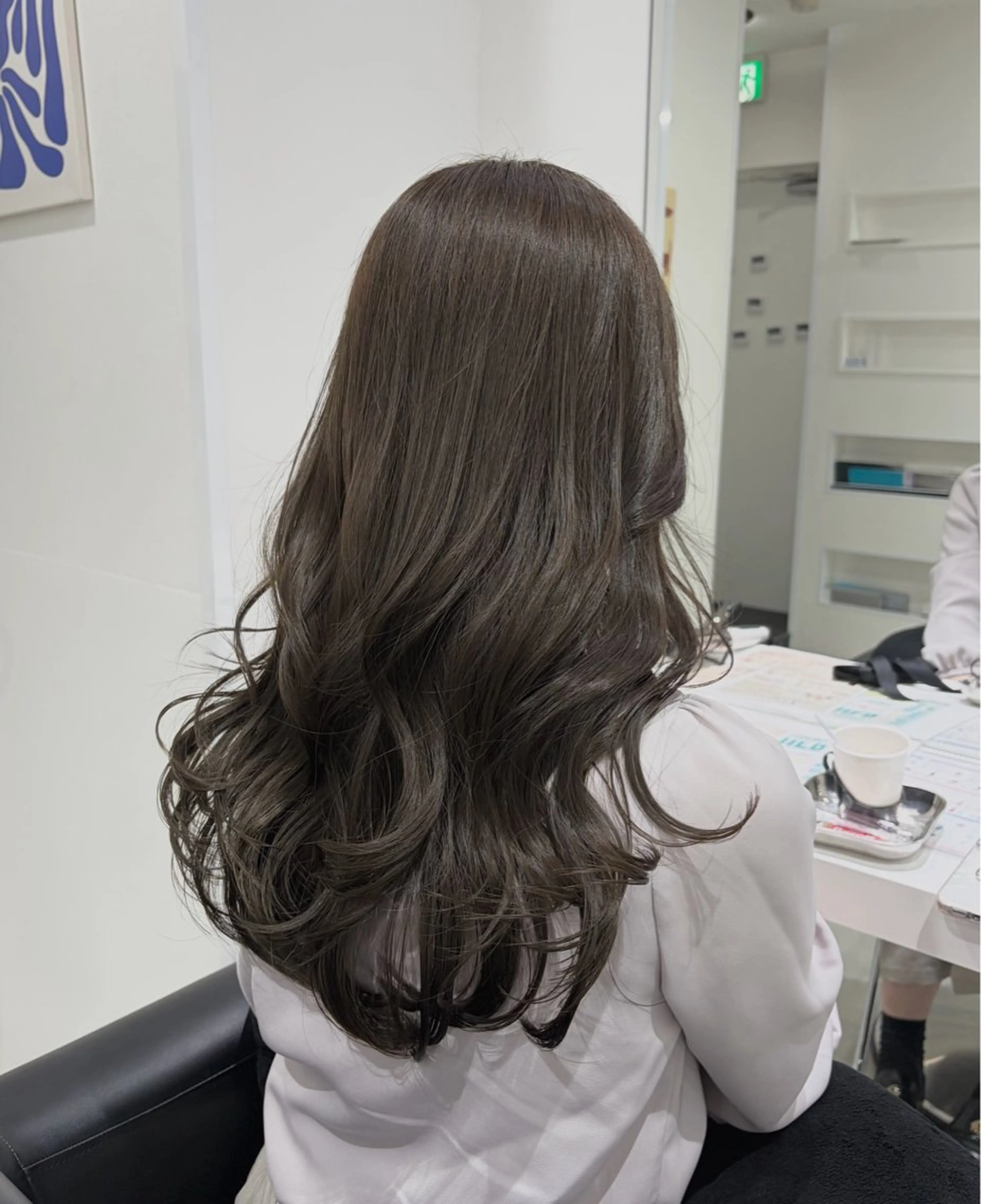 セミロング カラー ヘアカラー トリートメント ヘッドスパ ヘアセット グレージュ/ベージュ /経堂/sana🌱のヘアスタイル