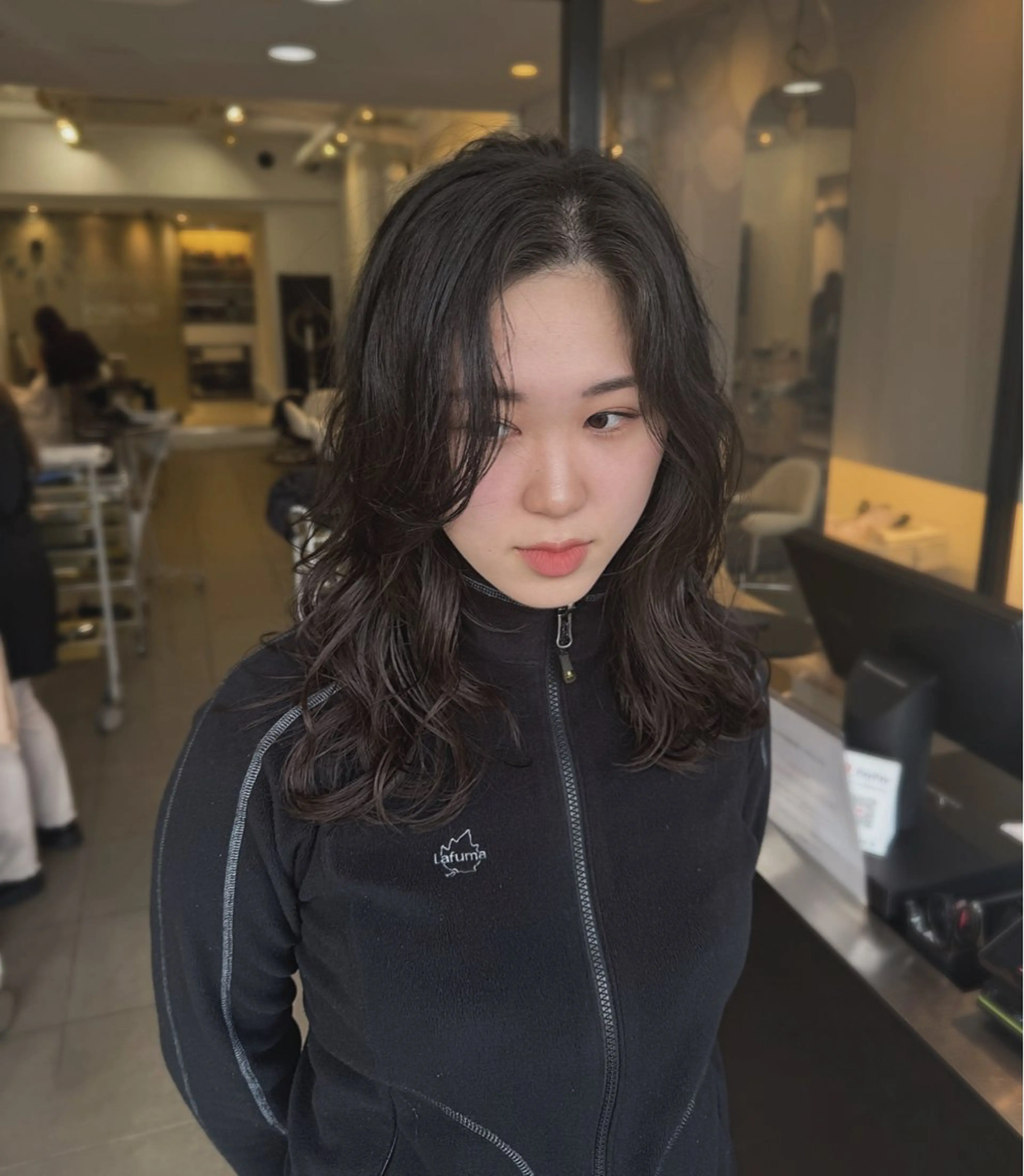 セミロング カラー 🎀透明感カラー🎀 ENAのヘアスタイル