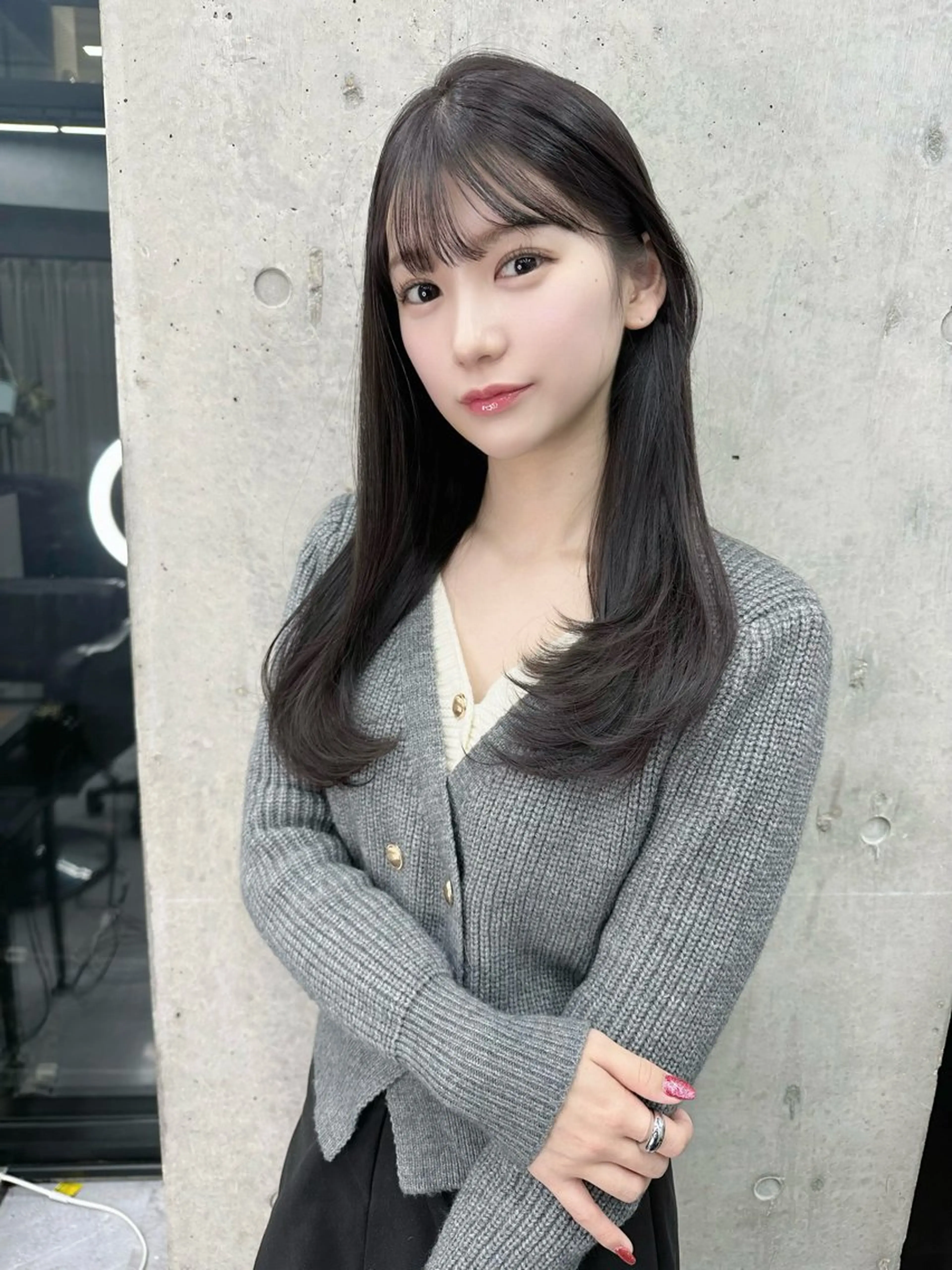 ロング カット トリートメント 韓国/ワンホンヘア 髪質改善/MaCoのヘアスタイル