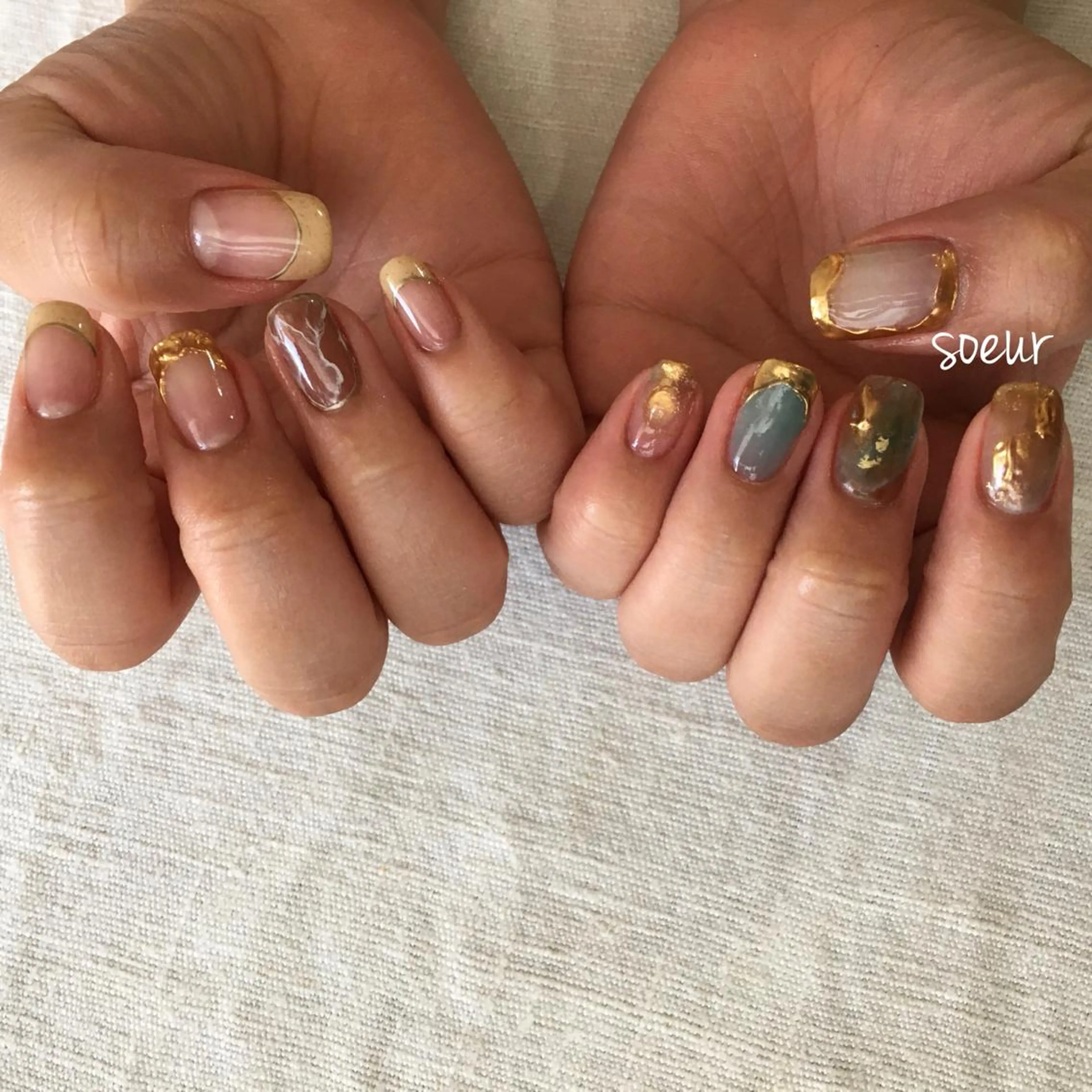 ネイル 持ち込み soeur_ 武蔵浦和のネイルデザイン