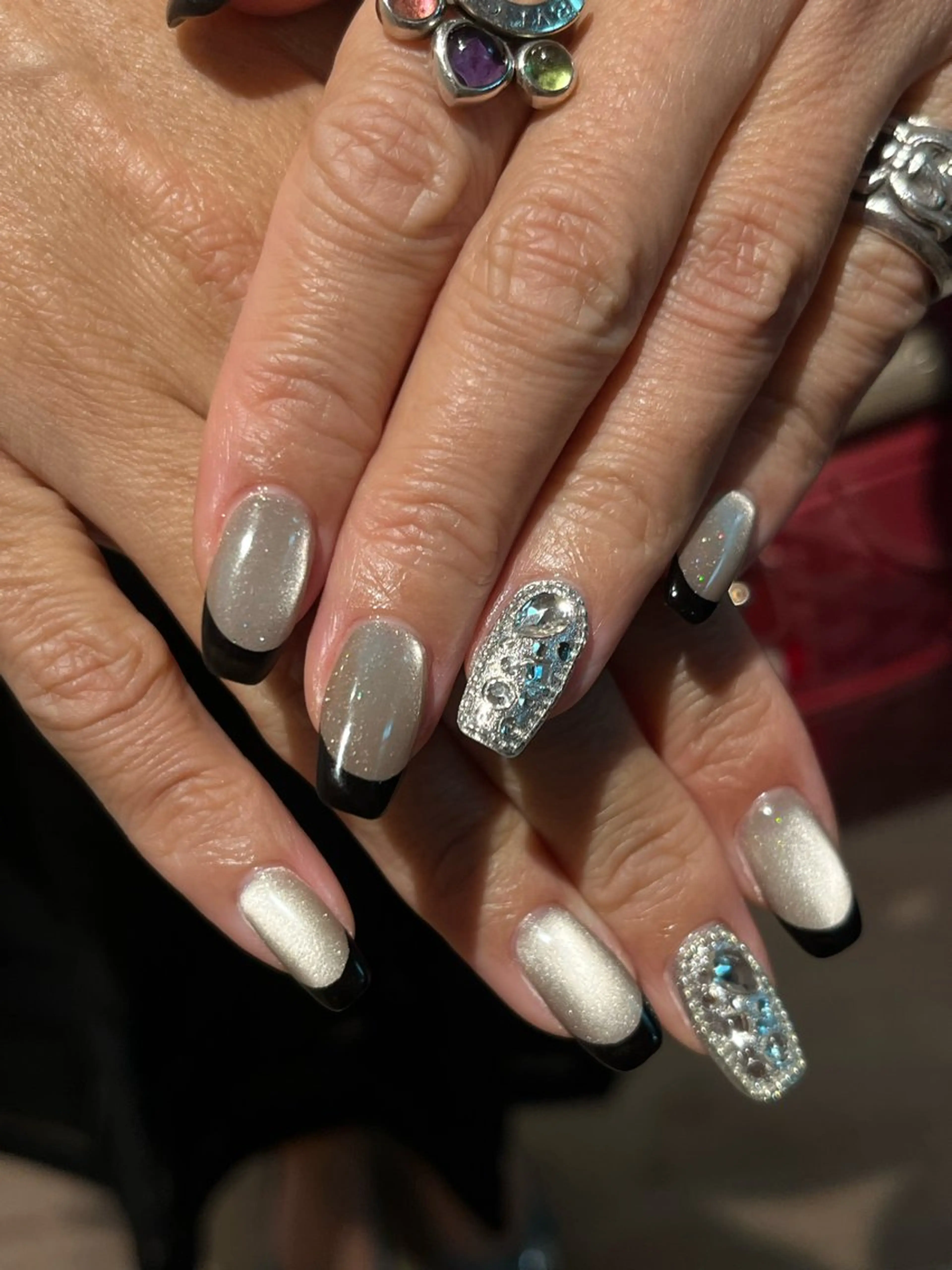 【オフ有】ハンド💅🏻フレンチネイル🫧の写真