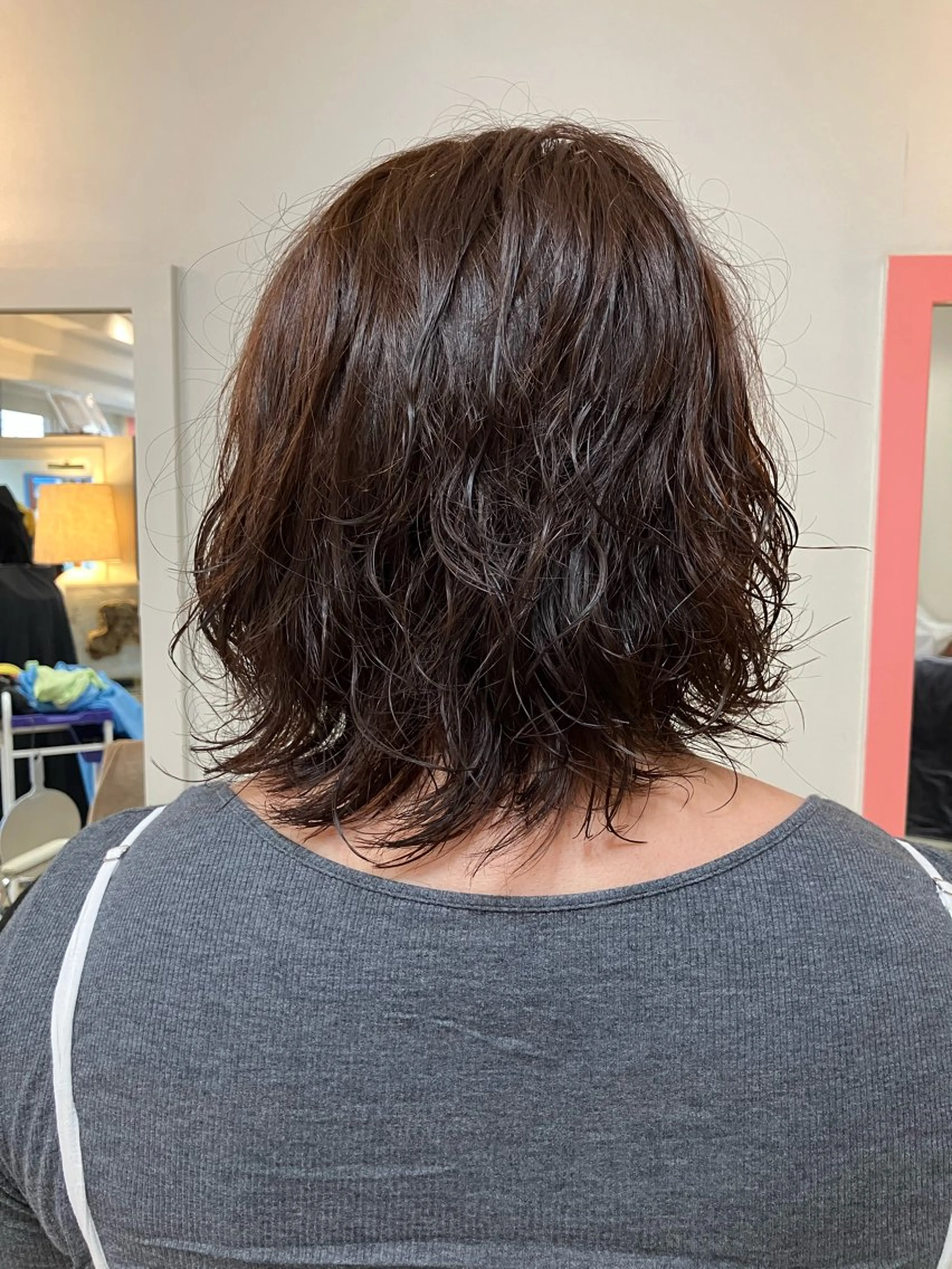 ミディアム カラー パーマ 横田  尚登のヘアスタイル