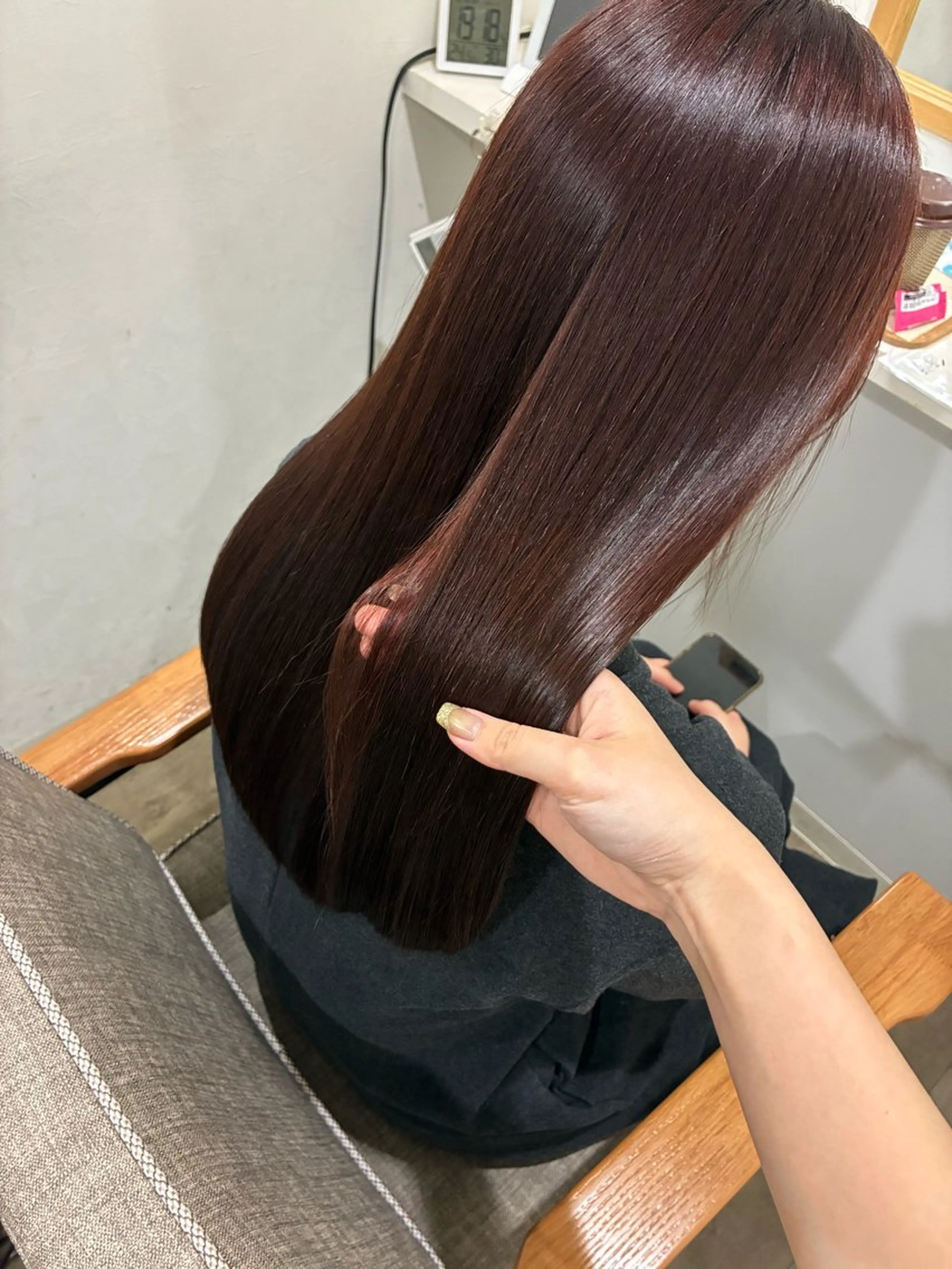 ロング カット ヘアカラー 縮毛矯正 髪質改善jewelbox 〜私のトリートメント〜 東梅田店所属・髪質改善/ボブ/梅田 runa_ニュアンスのヘアスタイル