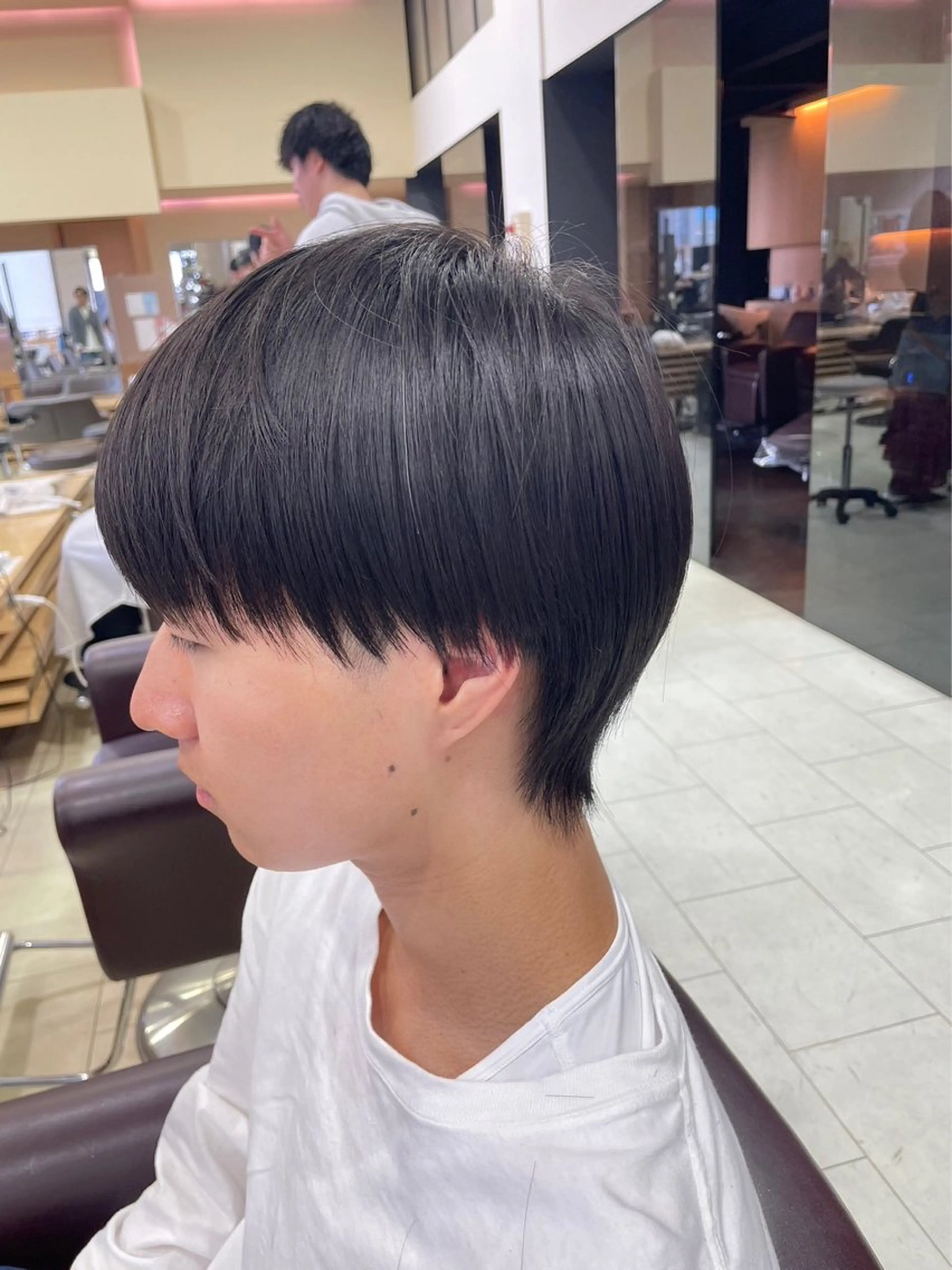 パーマ メンズ カット パーマ 韓国レイヤー/センタ ーパート/坂本翔のヘアスタイル