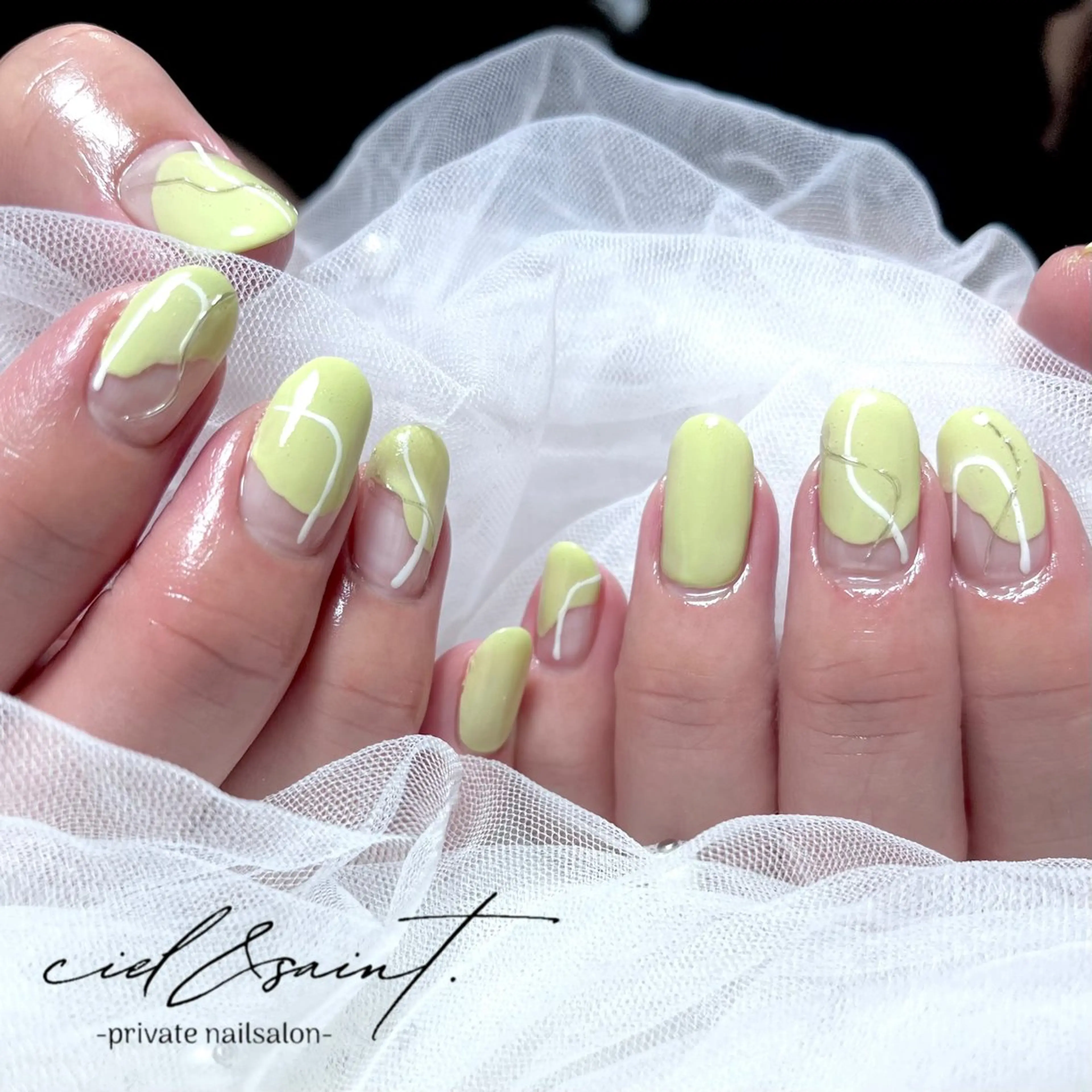 ネイル ハンドネイル nail salon ciel&saintのネイルデザイン