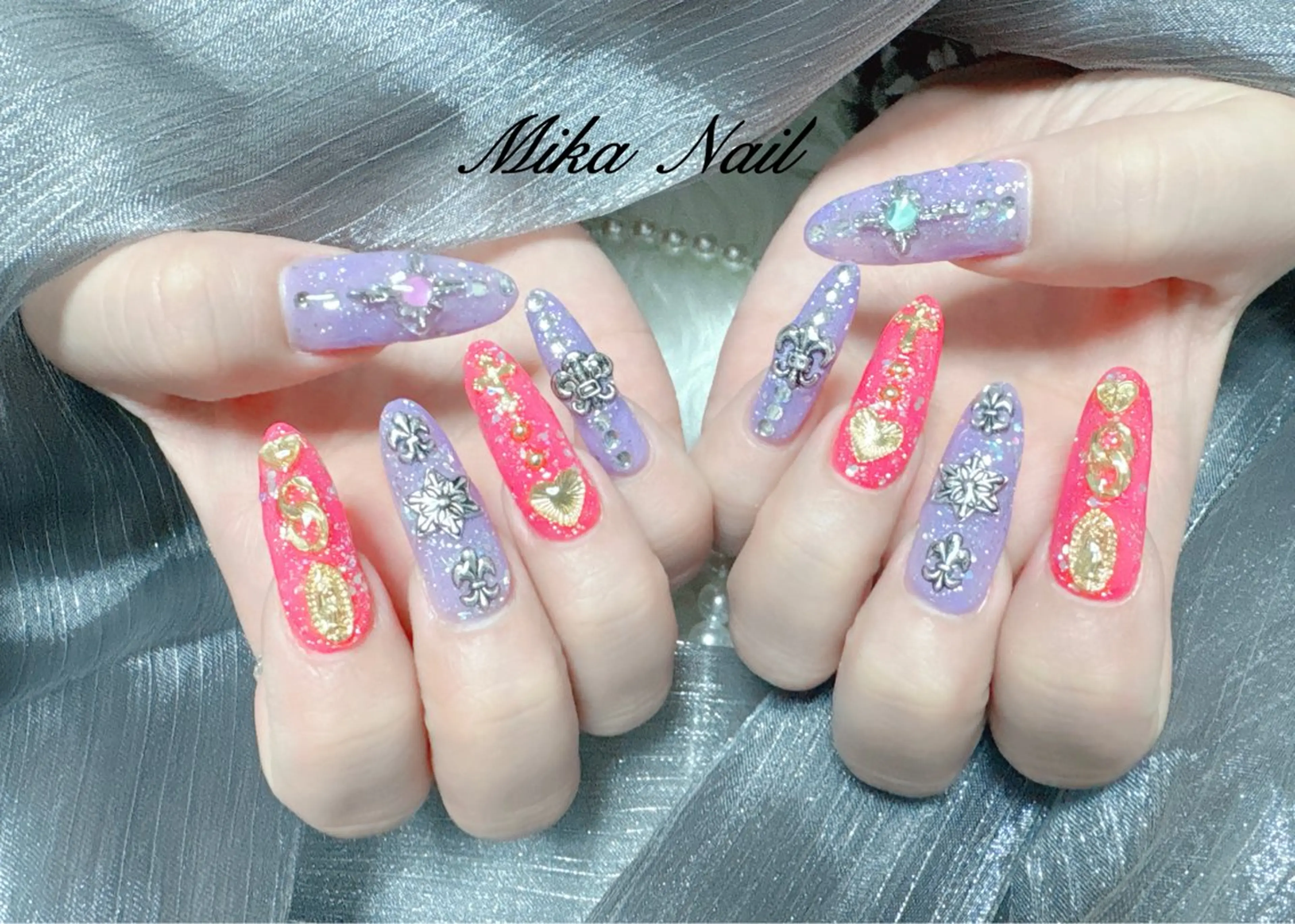 ネイル 持ち込み ハンドネイル Mika Nailのネイルデザイン