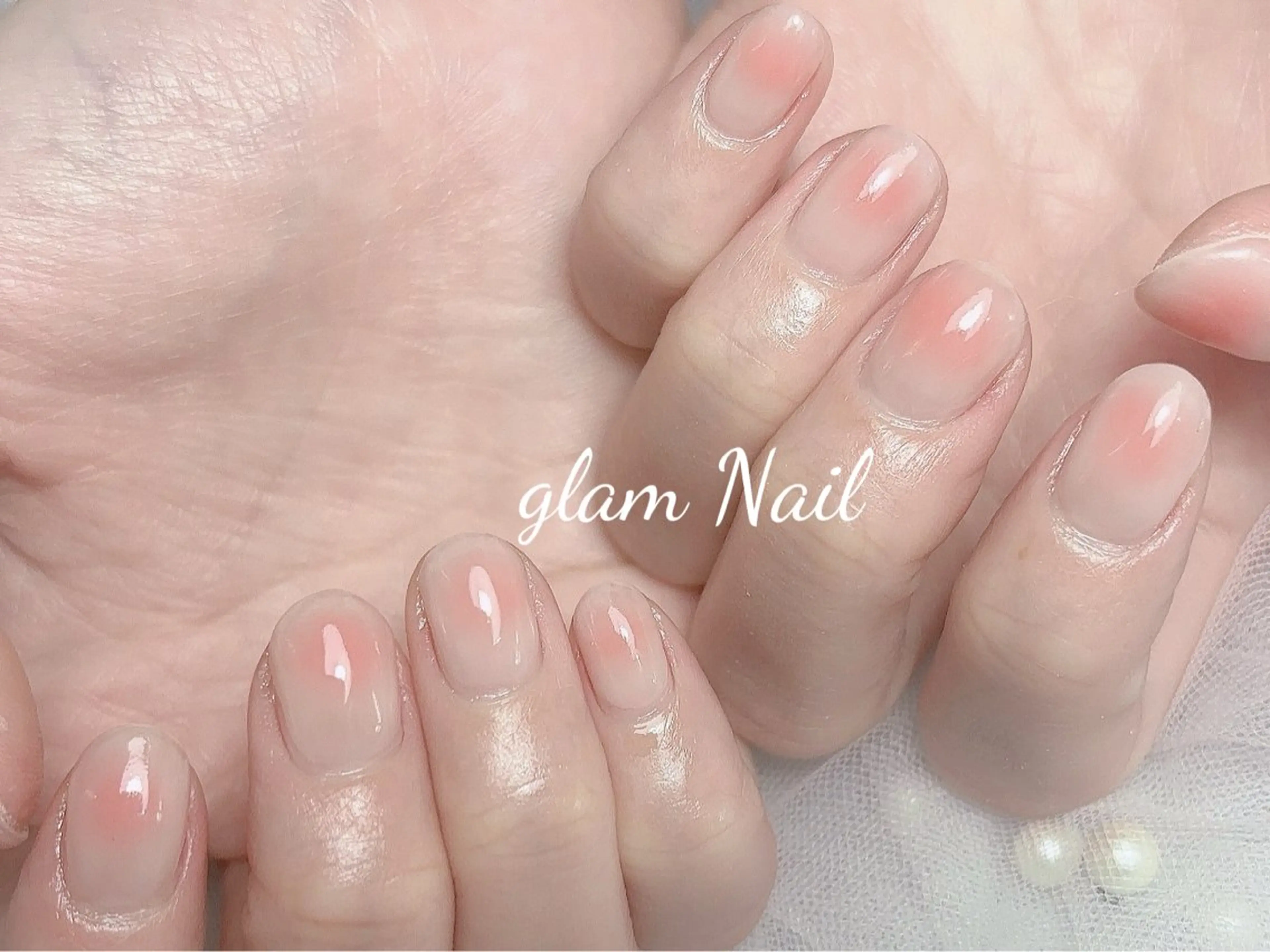 ネイル ハンドネイル エツメ💅 長さだし🎀デザインのネイルデザイン