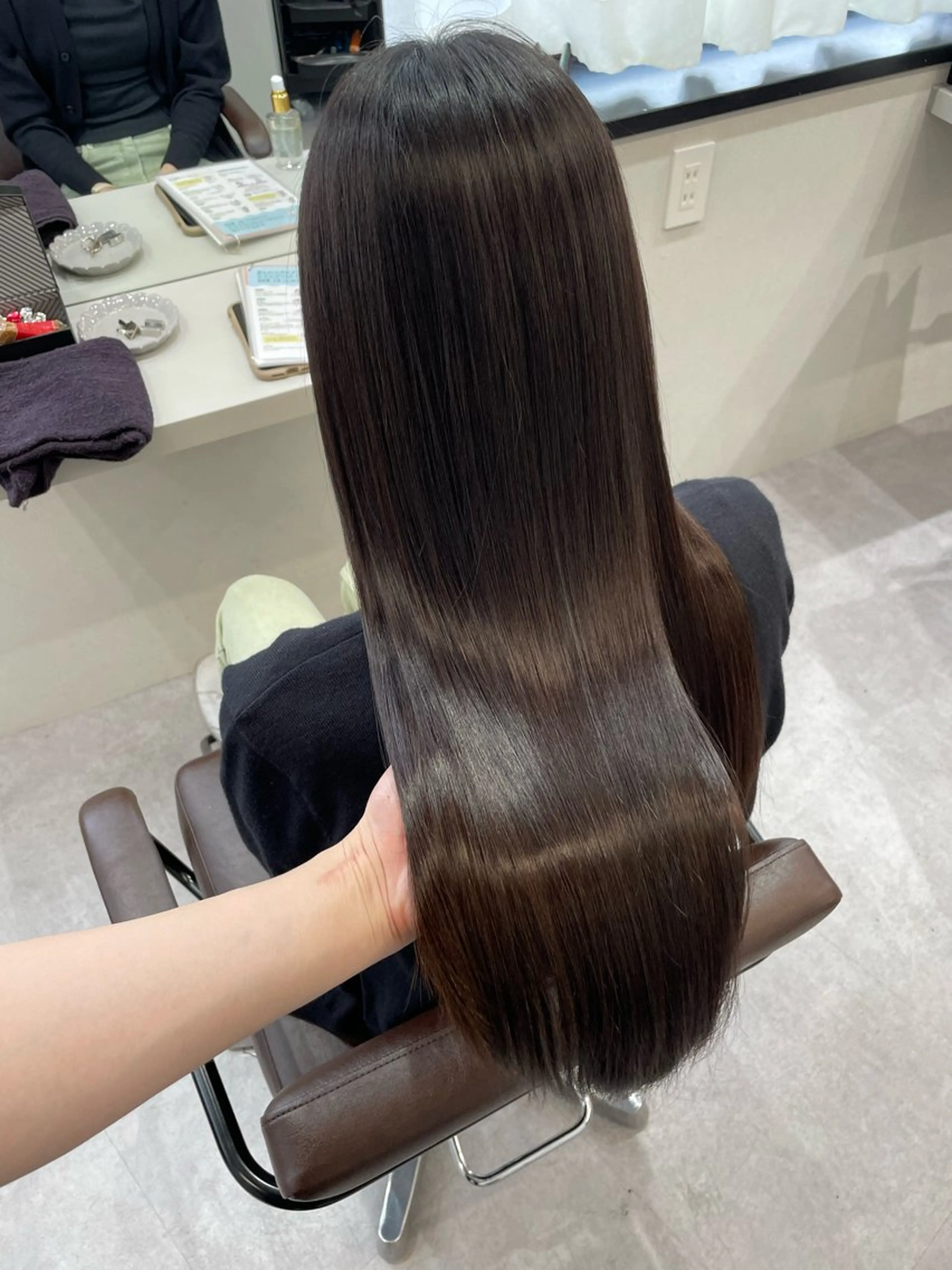 ロング 縮毛矯正 トリートメント 髪質改善×縮毛矯正 Core 片山健太のヘアスタイル