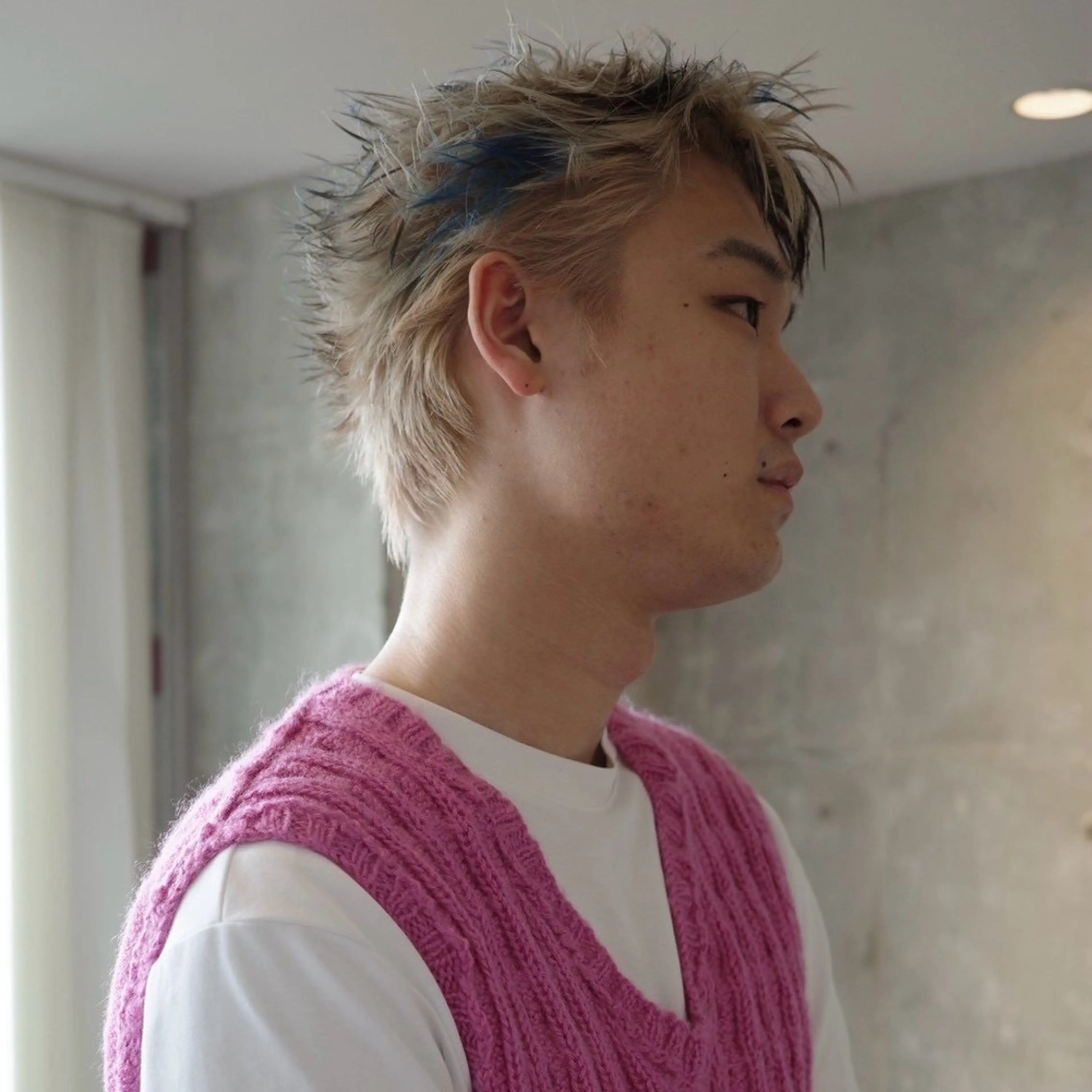 カラー メンズ カット ヘアカラー あずまりんの/メンズ ブリーチ特化のヘアスタイル