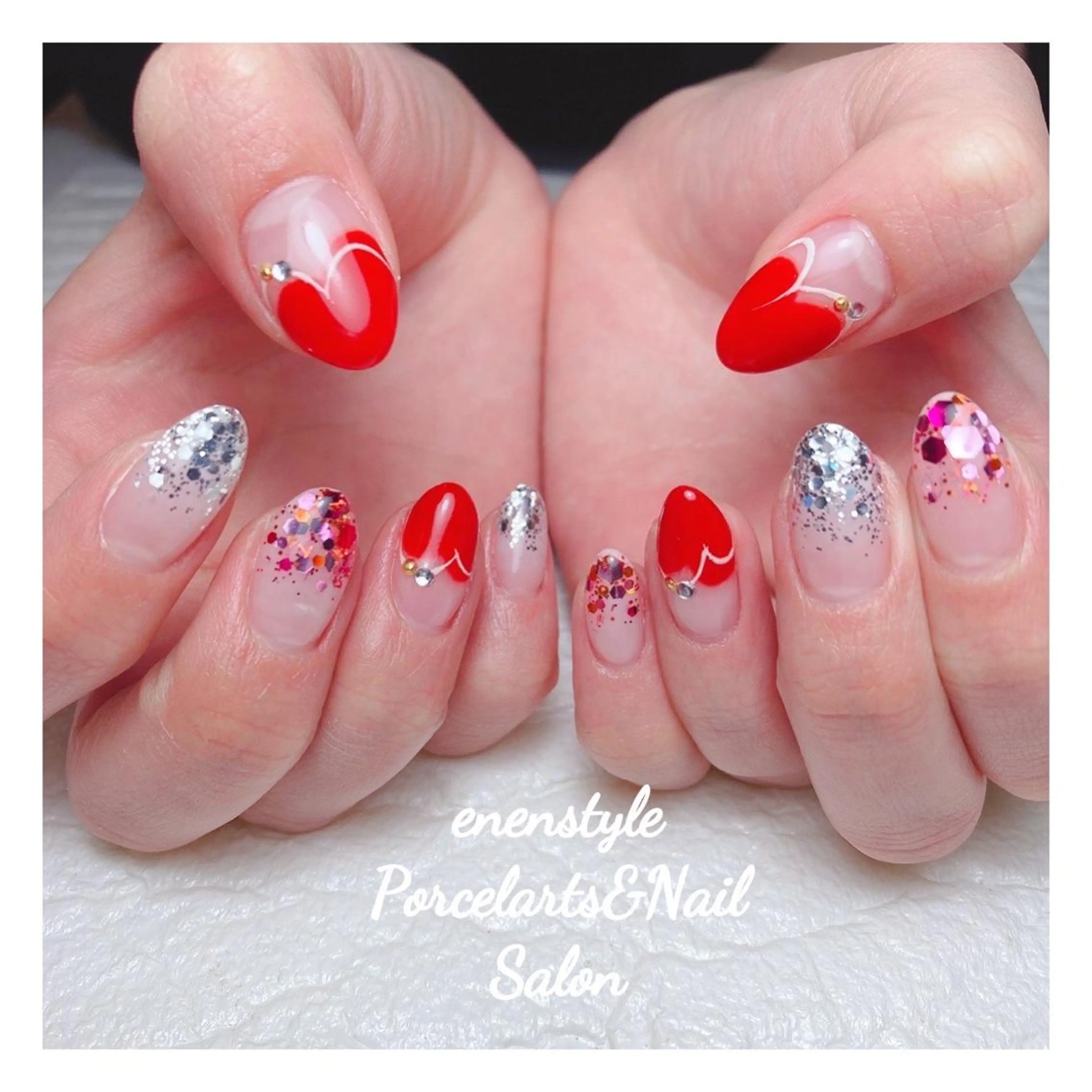 ミディアム ネイル 👑enen style👑のネイルデザイン