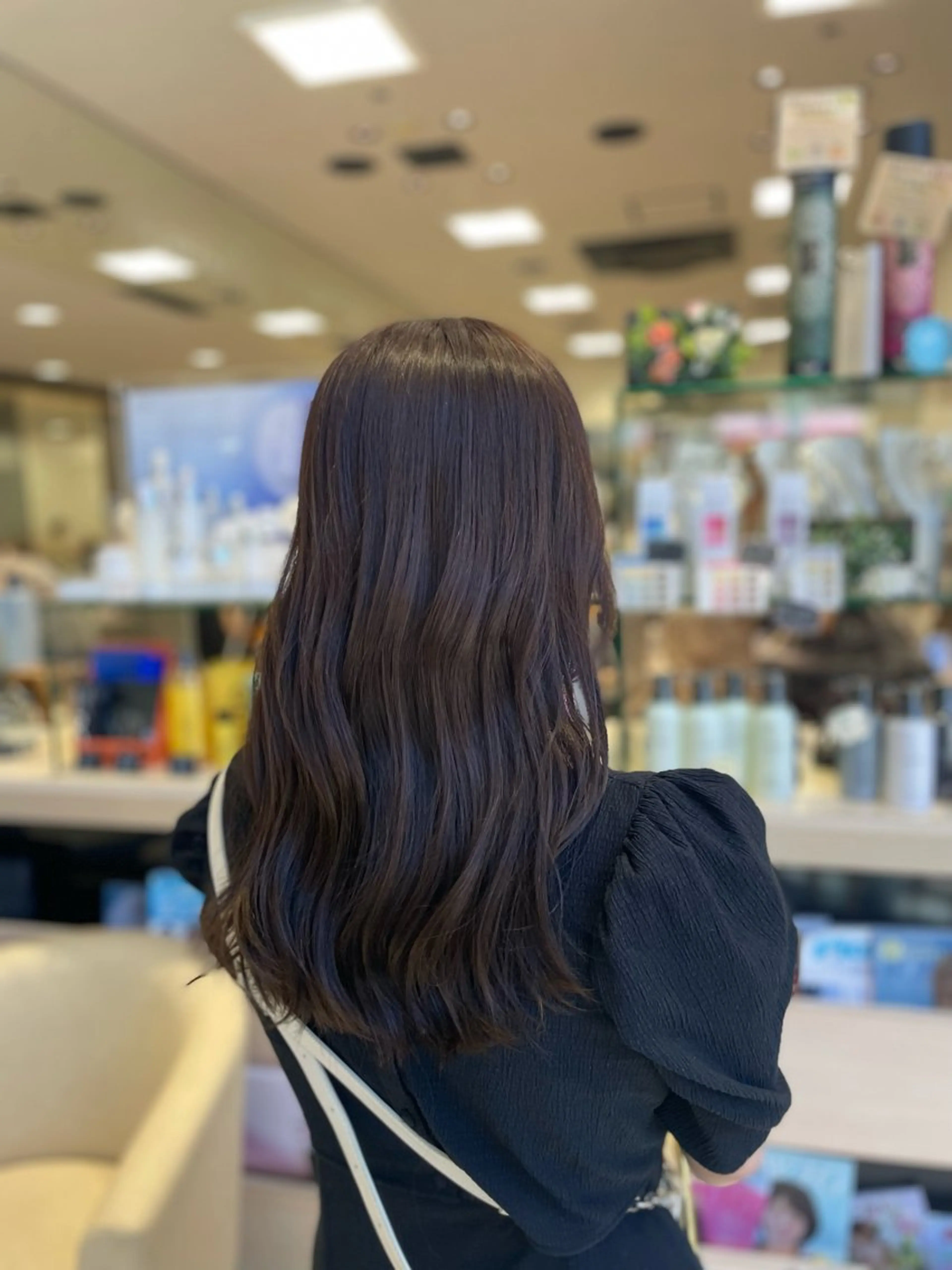 ロング カラー ベージュカラー ブラウンカラー ブラウンベージュ ヘアカラー クロスパーマ/うる艶 カラー/Kurumiのヘアスタイル