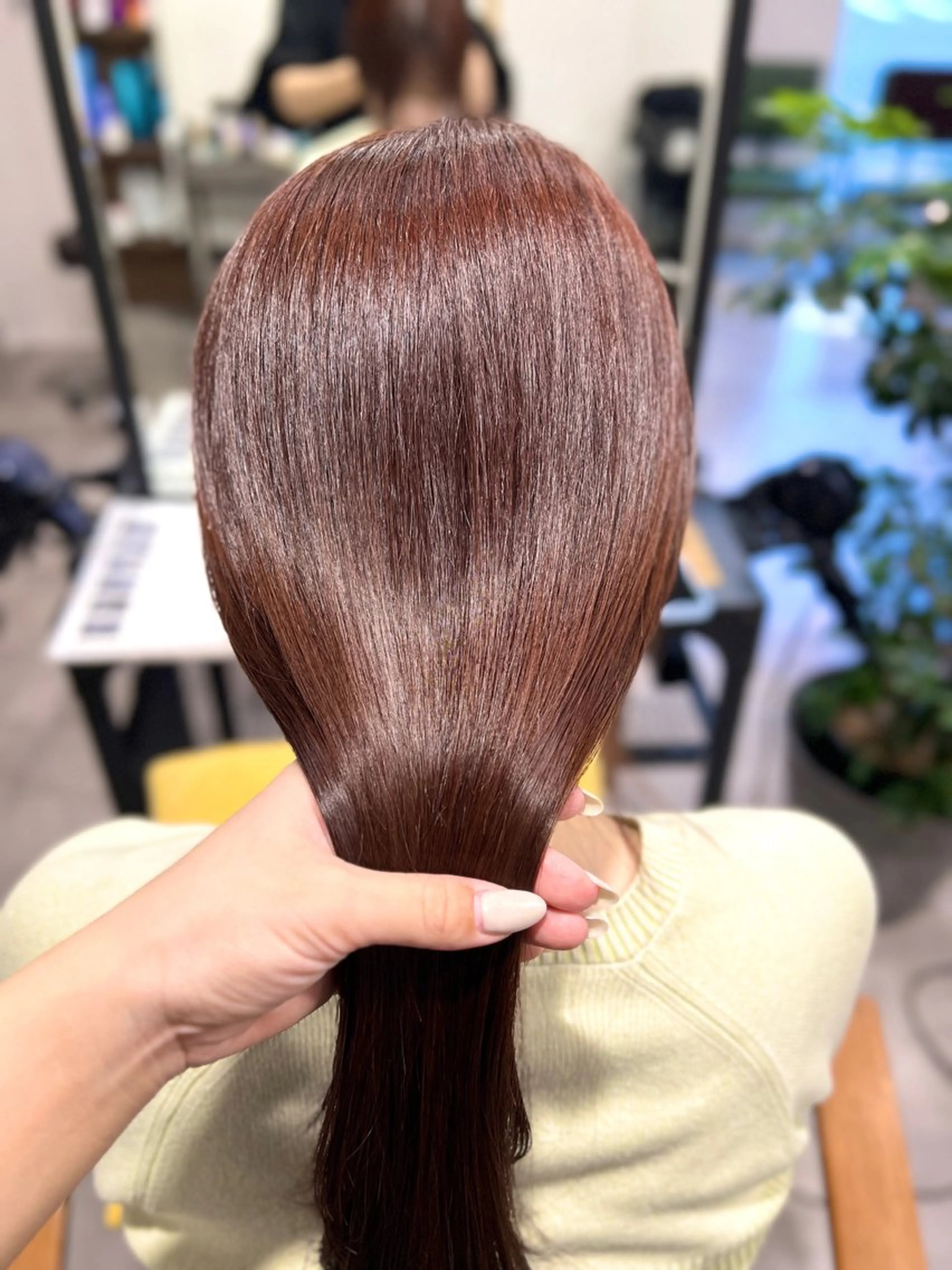 ロング カラー カット ヘアカラー 韓国風レイヤー ∕ 大隣 里桜のヘアスタイル