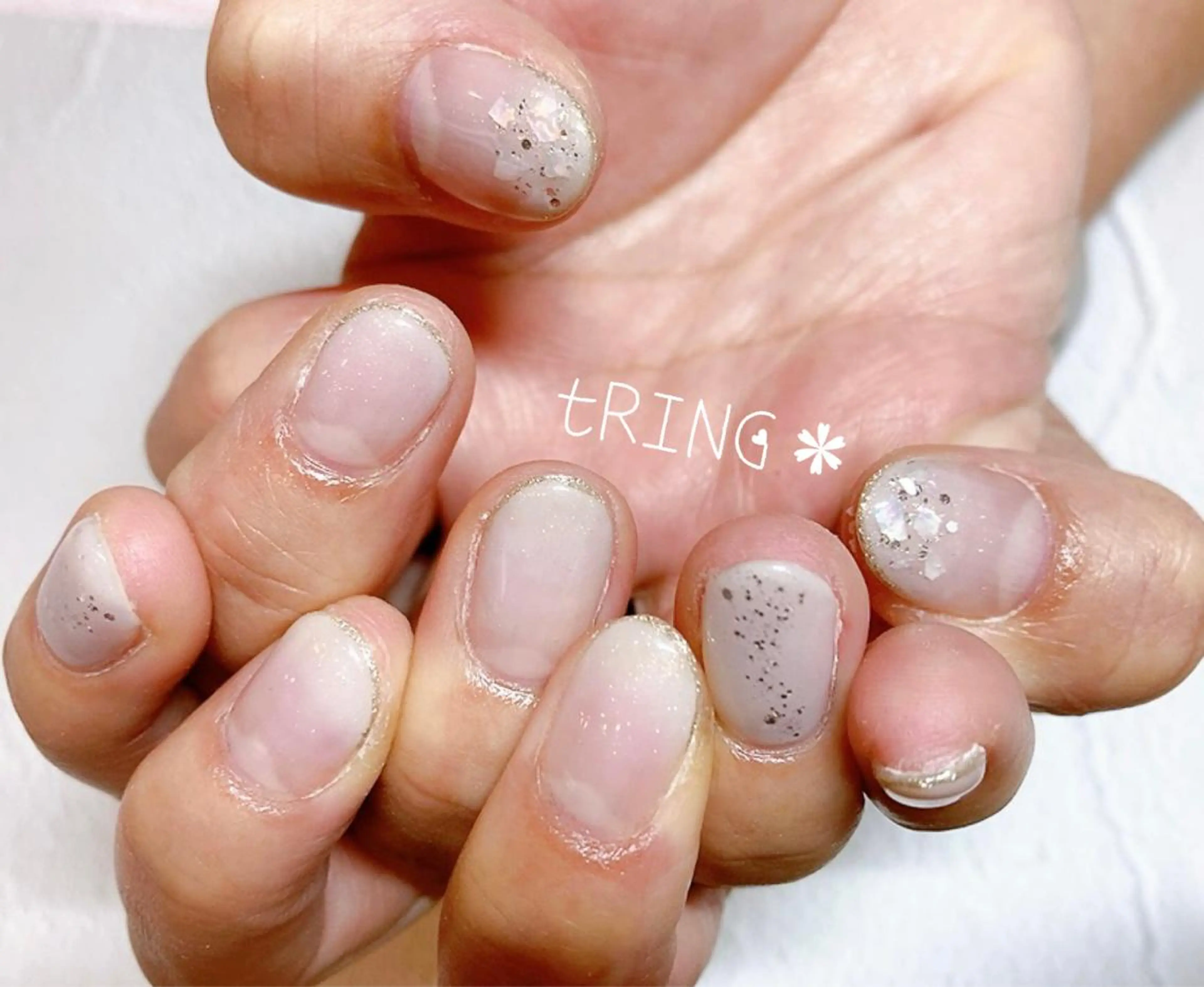 ネイル ハンドネイル tRING＊ しいの木台のネイルデザイン