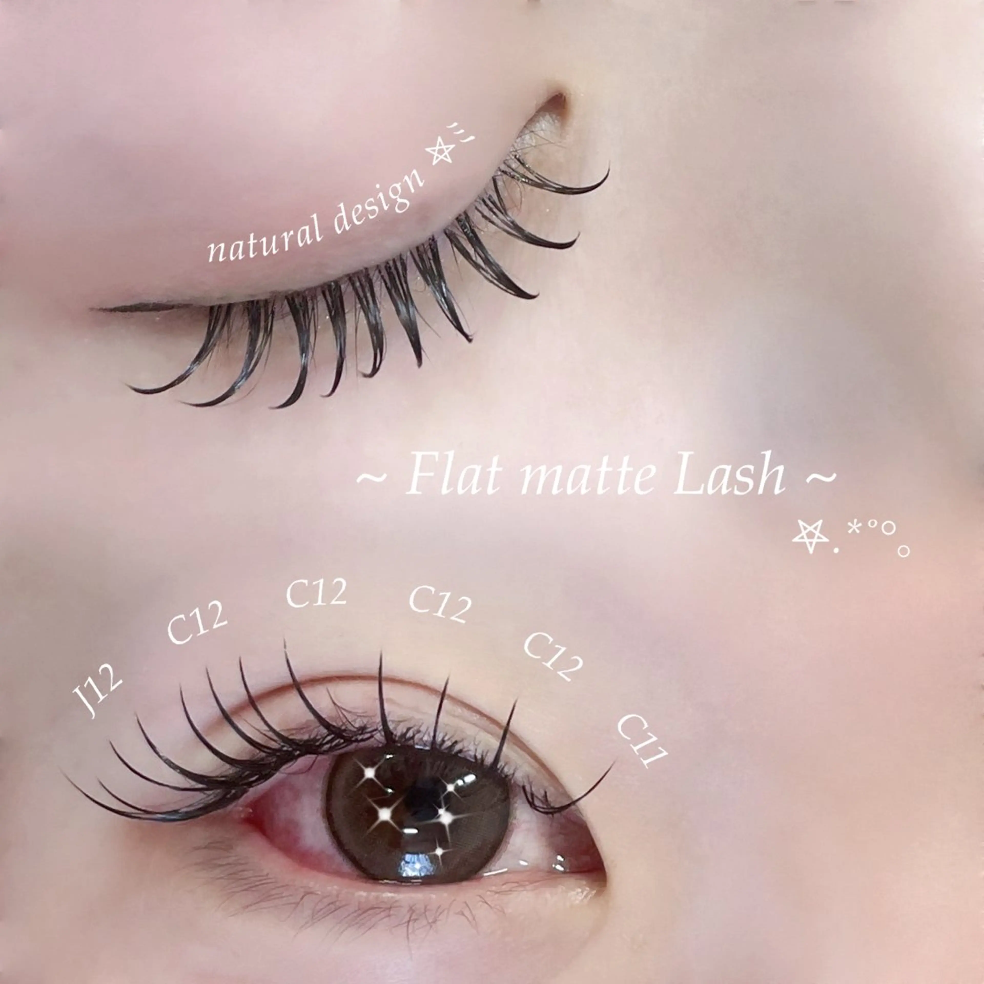 【 エクステ ୨୧ 】ダブルフラットマットラッシュ 120本60束の写真