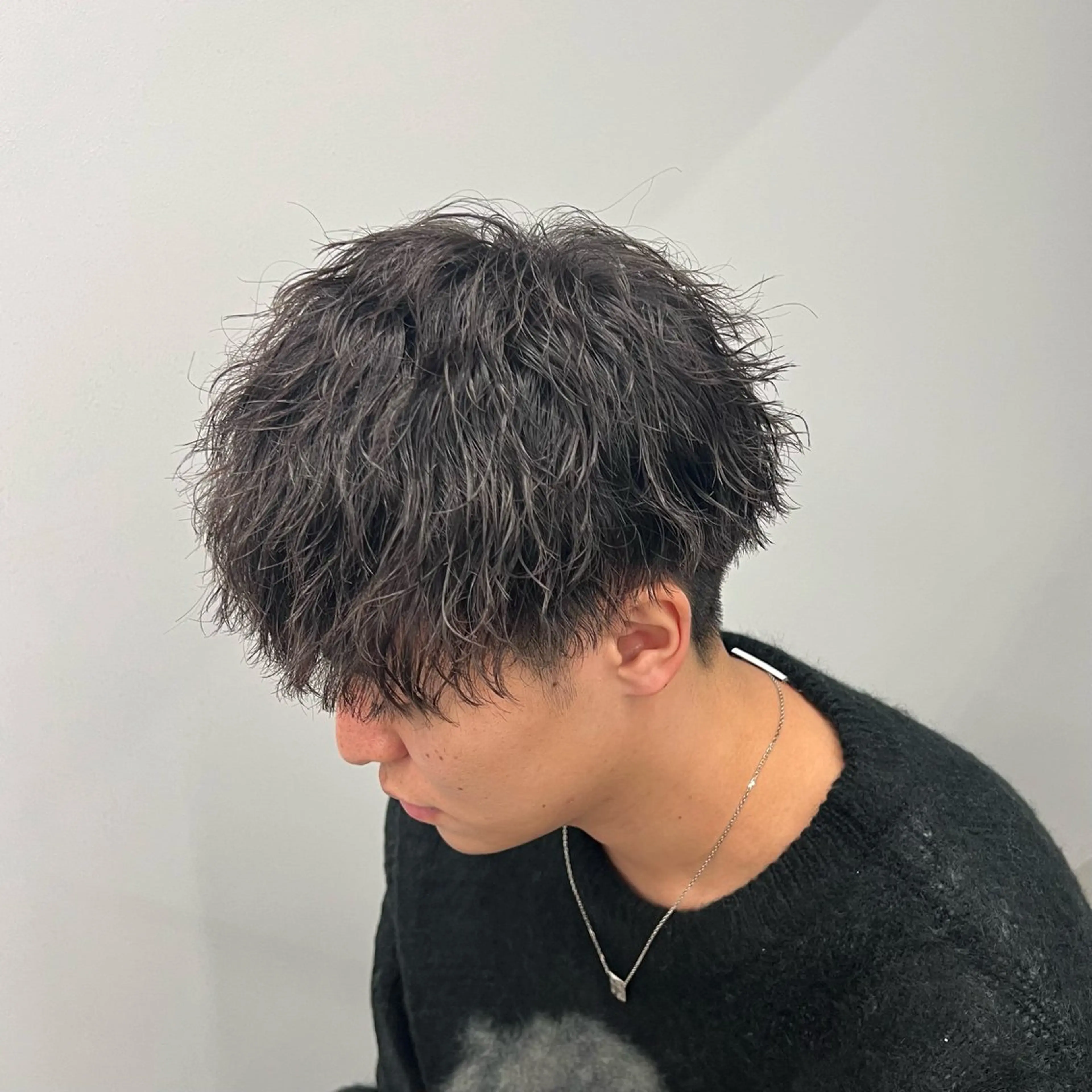 ミディアム パーマ メンズ ミディアムパーマ メンズパーマ X メンズ特化/ 中村郁人のヘアスタイル