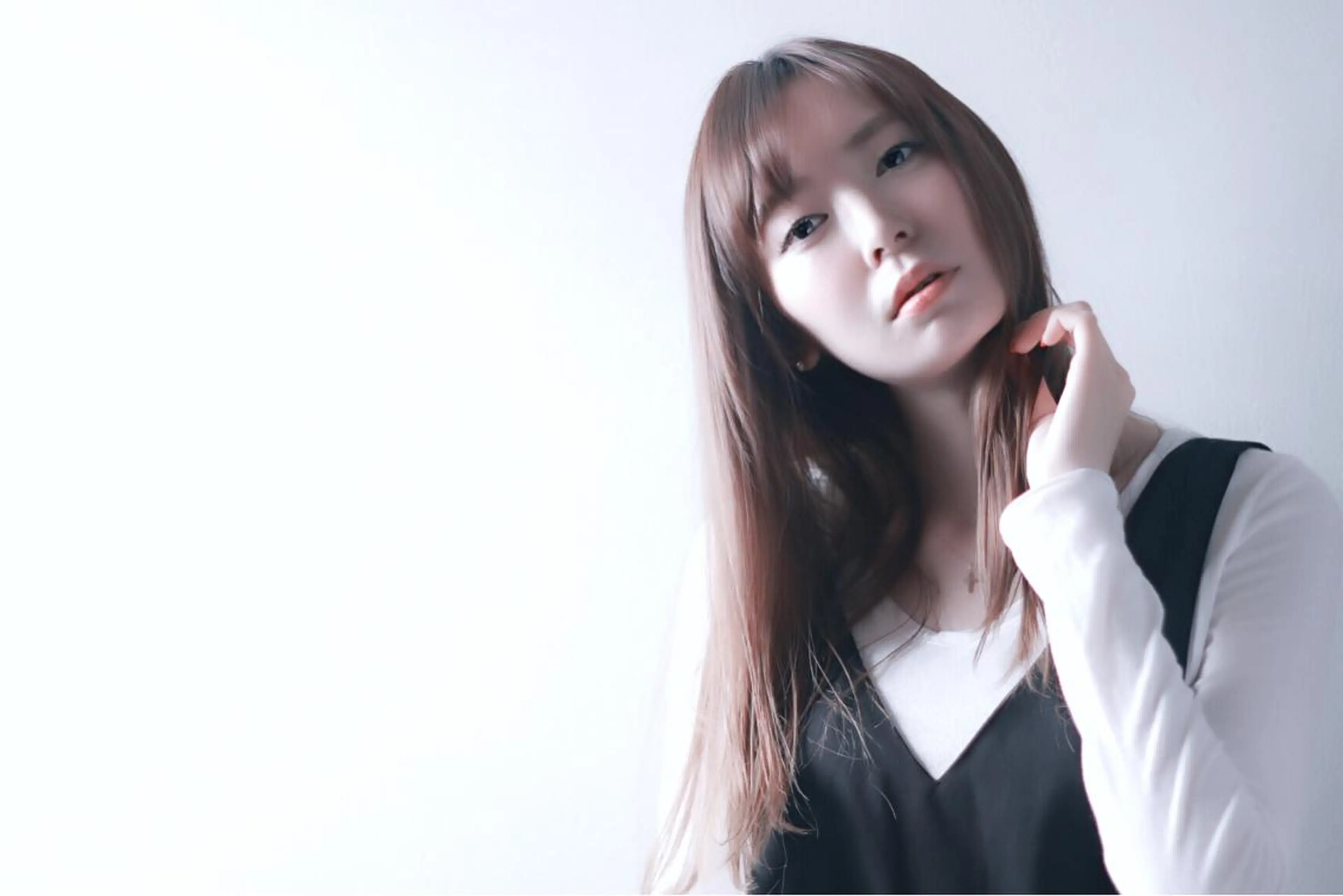 セミロング ロング トリートメント カット 縮毛矯正 川間 将彦のヘアスタイル