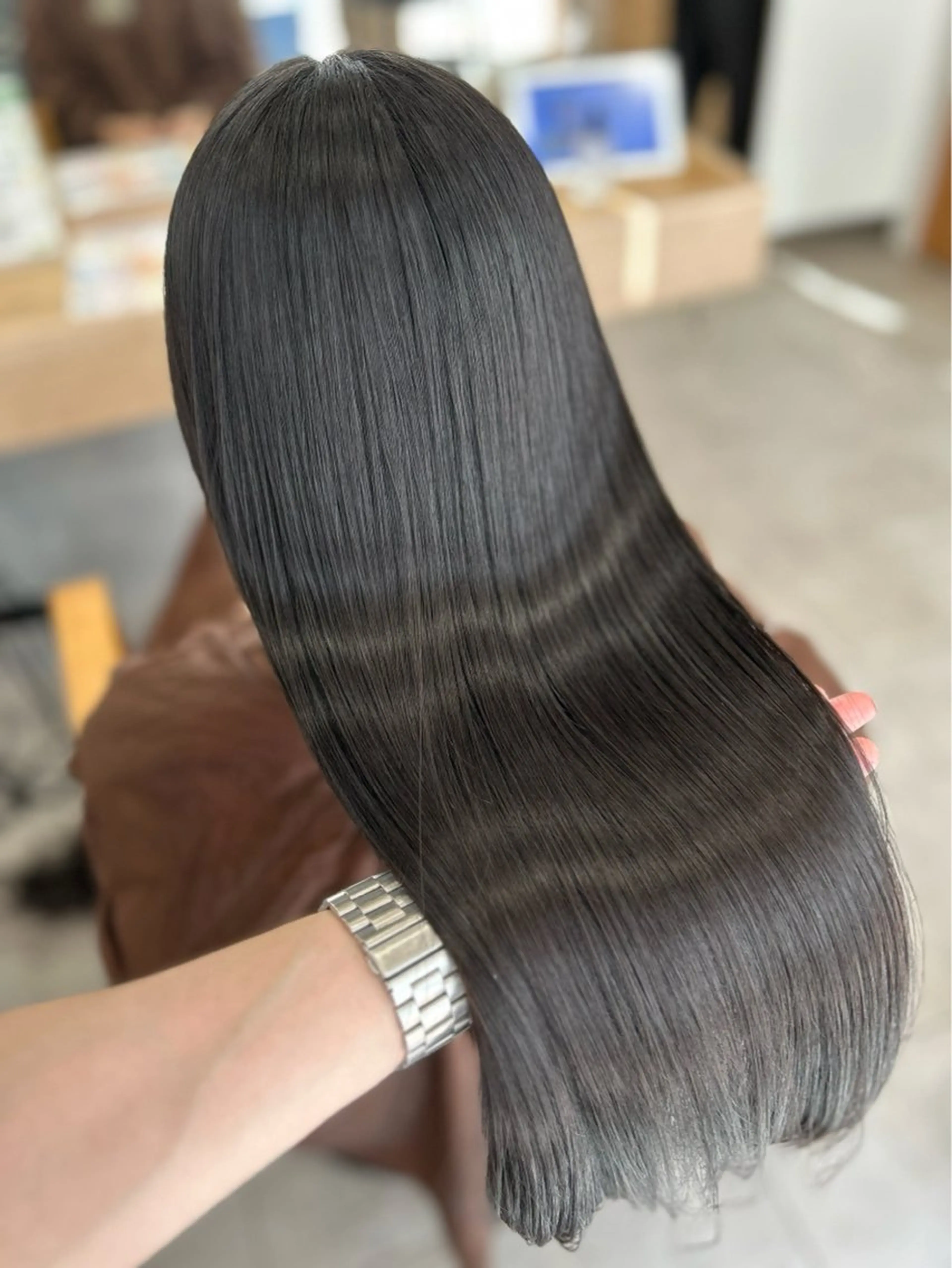 ロング 縮毛矯正 トリートメント ICHIRI" 艶カラー/縮毛矯正のヘアスタイル