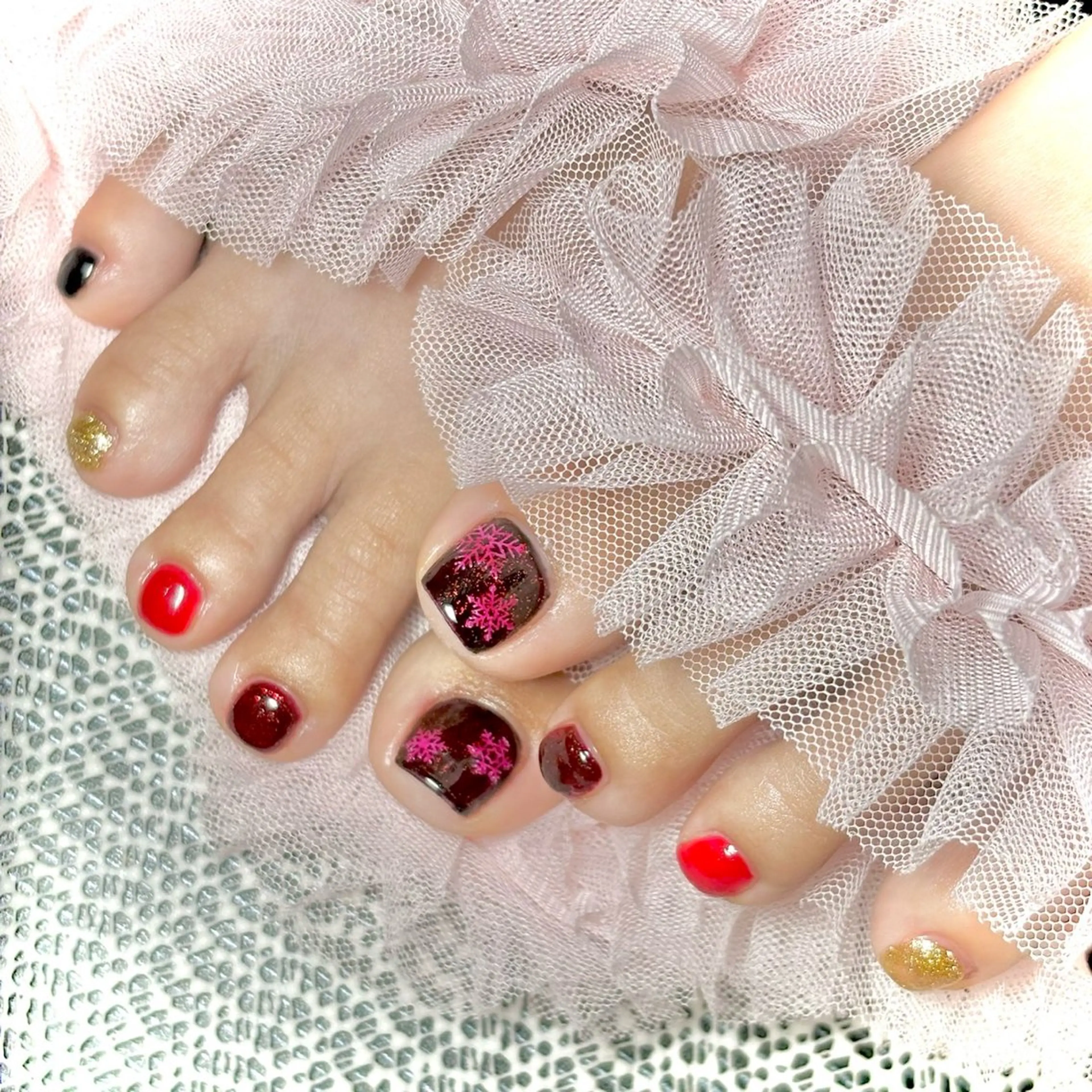 ネイル フットネイル フットネイル miminon 自宅ネイルサロンのネイルデザイン