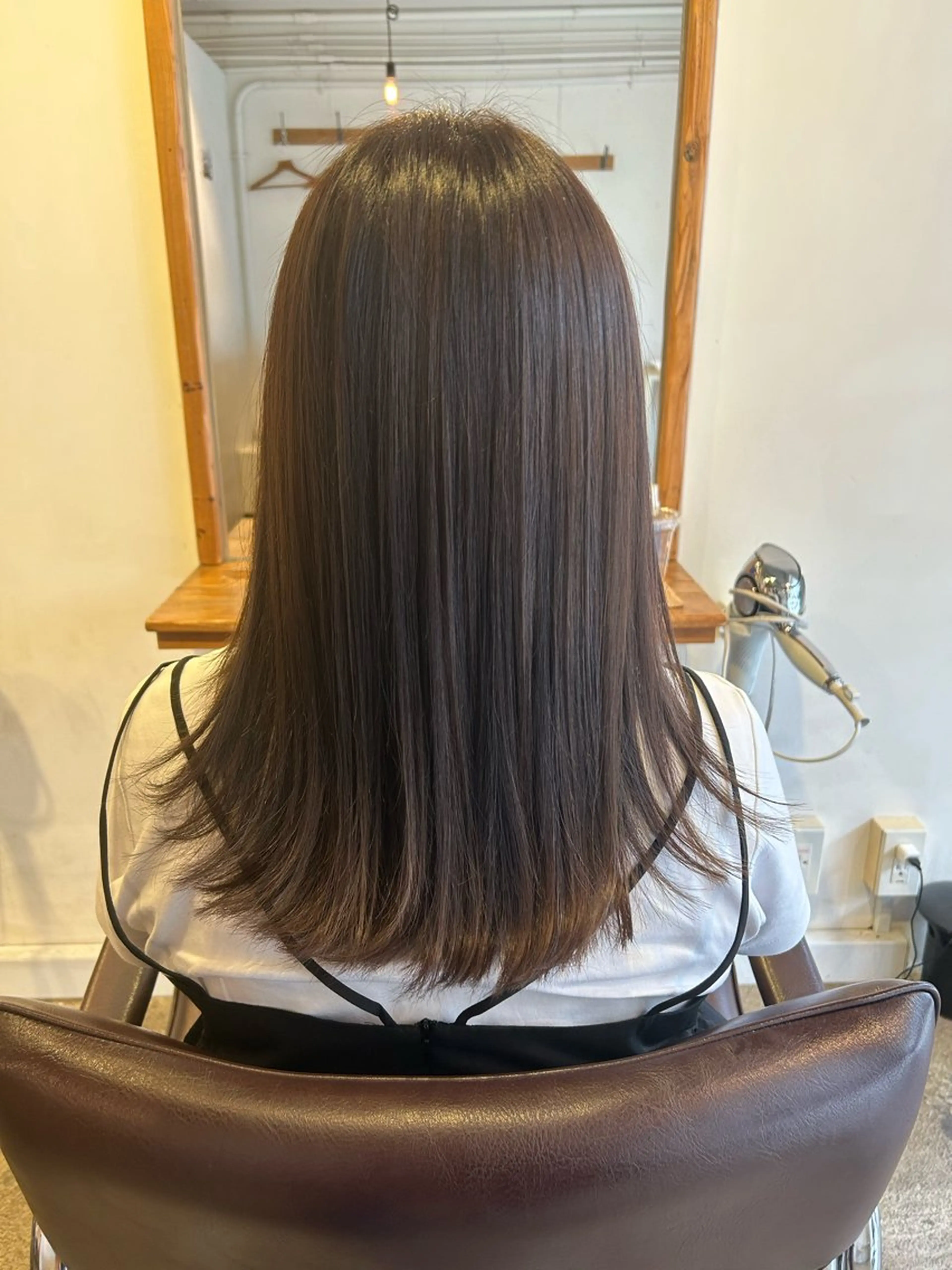 ミディアム 髪質改善 トリートメント カット ヘアカラー トリートメント わかばやし ゆうこのヘアスタイル