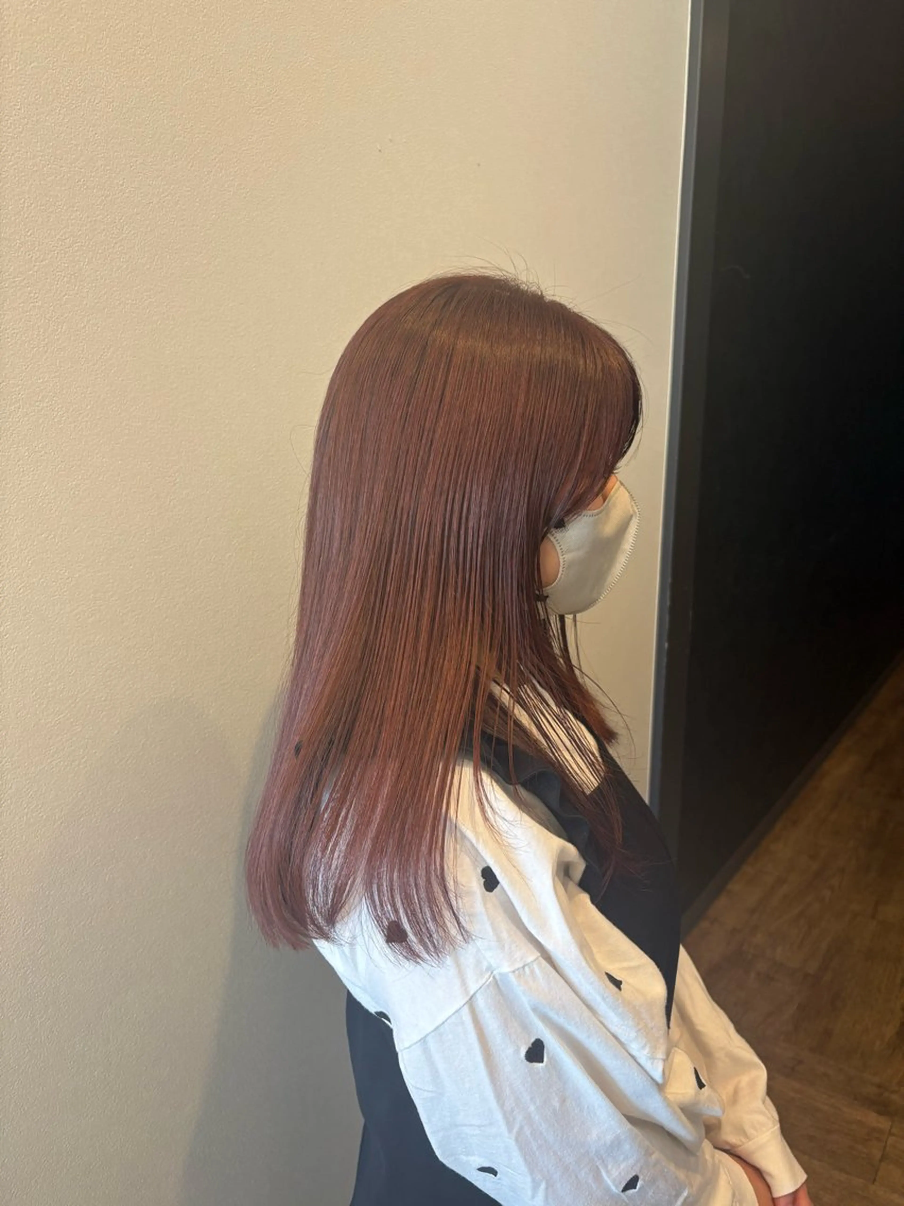 ロング カット ヘアカラー トリートメント カノエ博多ミスト mizukiのヘアスタイル