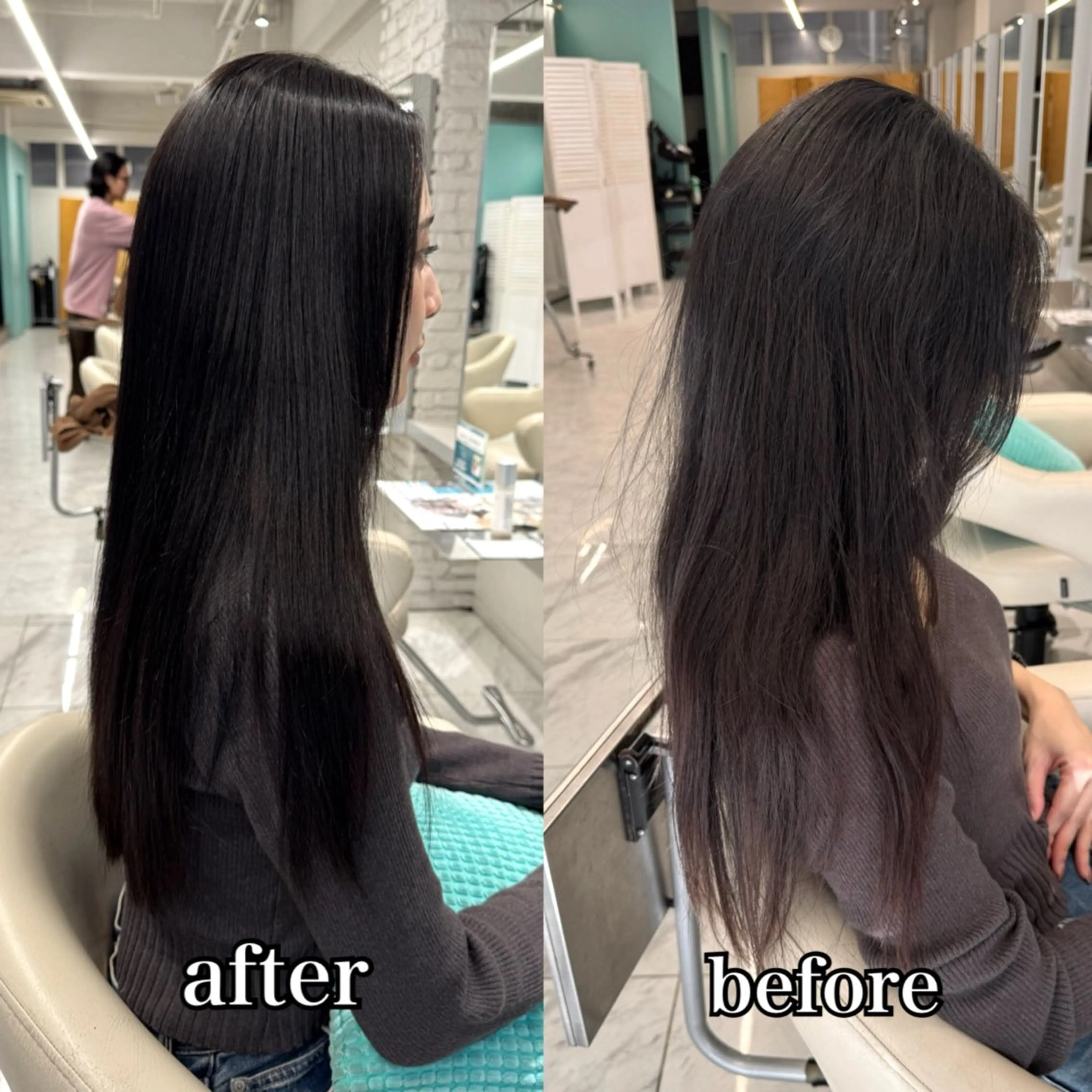 ロング 髪質改善 縮毛矯正 トリートメント カット ヘアカラー 縮毛矯正 トリートメント 髪質改善ストレート/レイヤーカット/Lee  Horie所属・髪質改善&縮毛矯正 池本　有宏のヘアスタイル