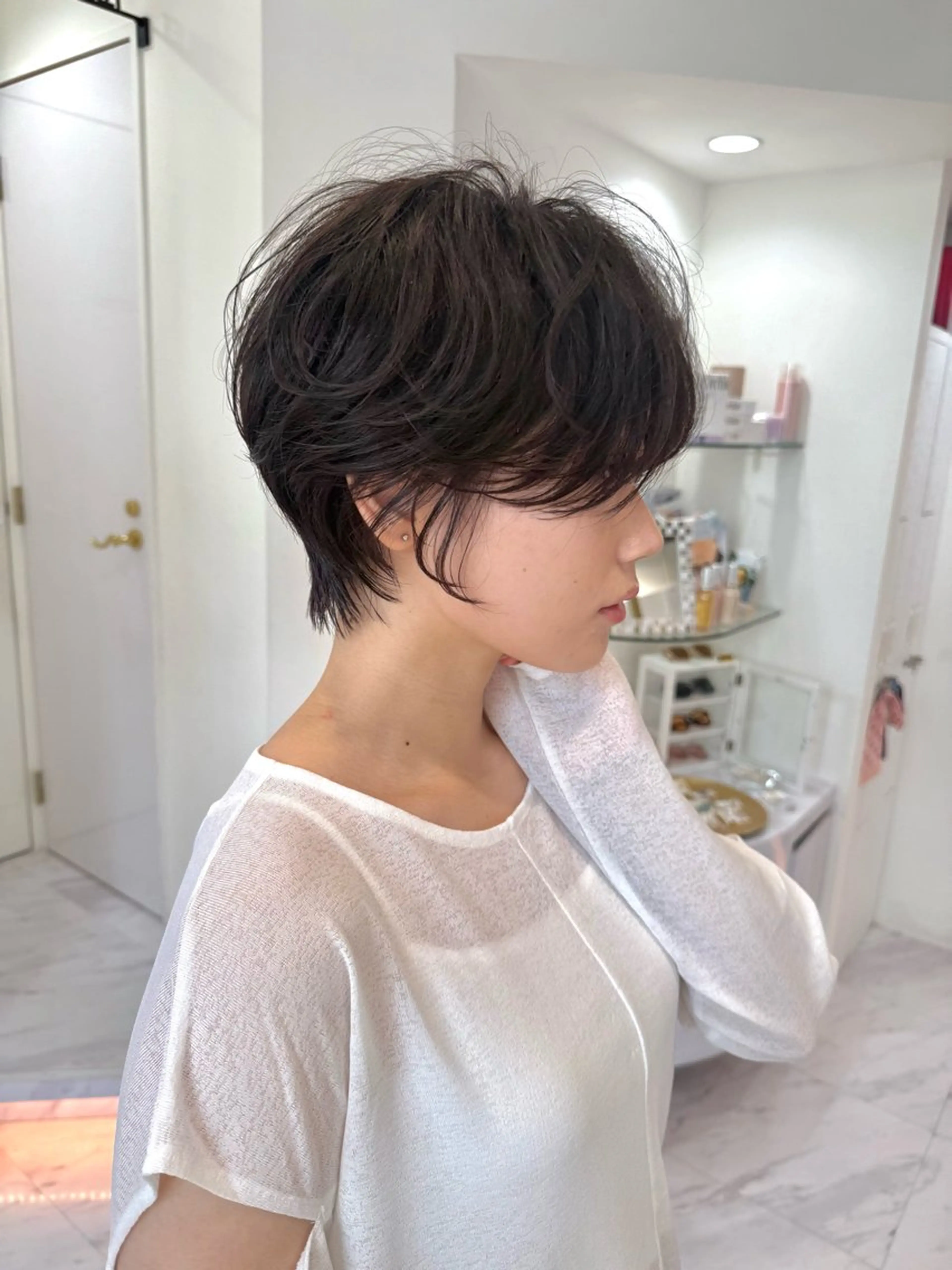 ショート カット パーマ 🌟TOSHI/透明 感カラー/ショートのヘアスタイル